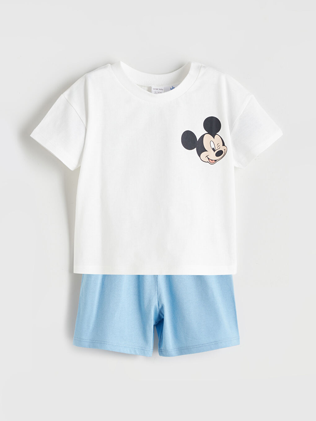 Mickey Mouse Printed Baby Boys' Shorts Pyjama Set -S5EU09Z1-FDU