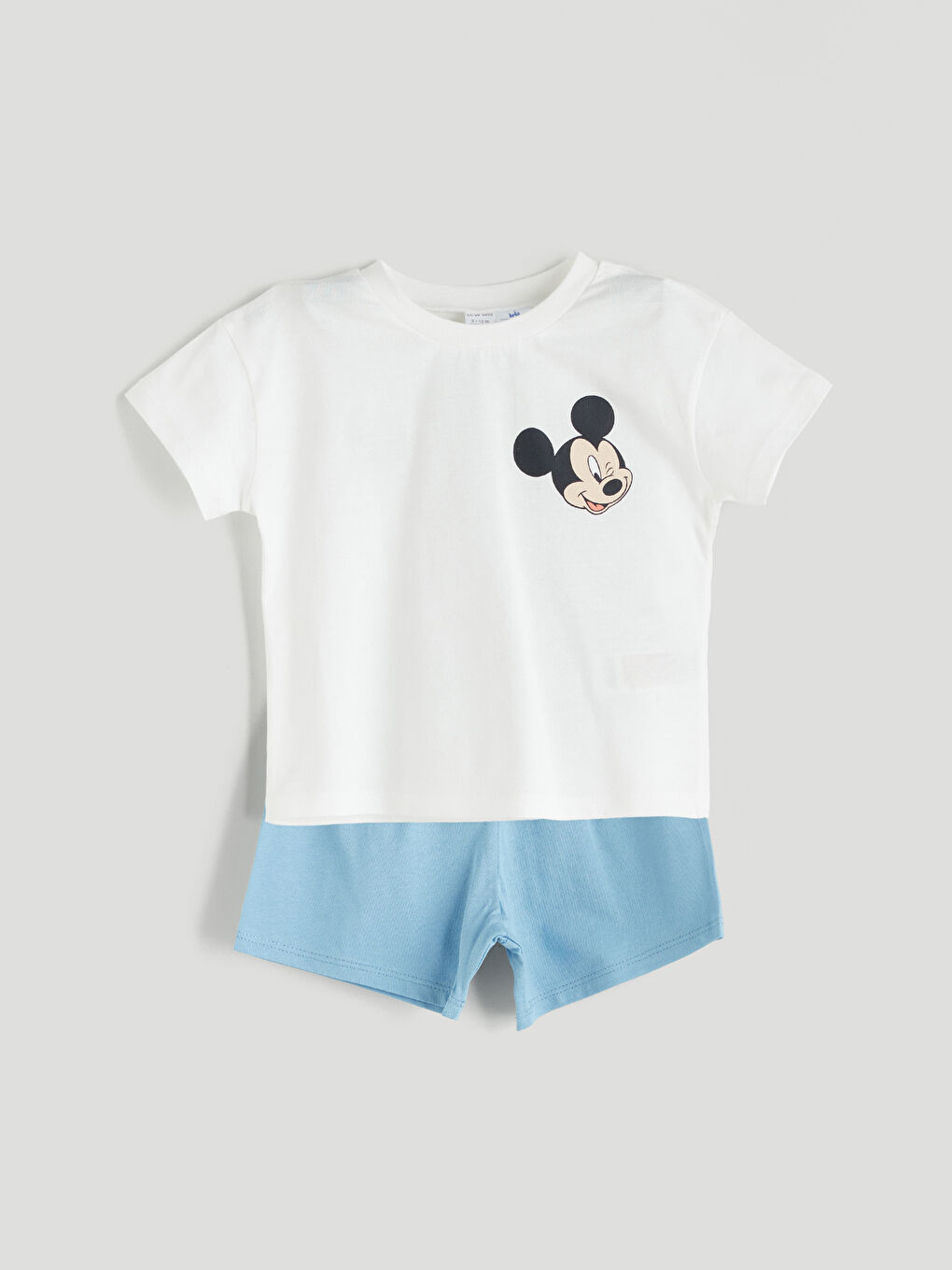 Mickey Mouse Printed Baby Boys' Shorts Pyjama Set -S5EU09Z1-FDU