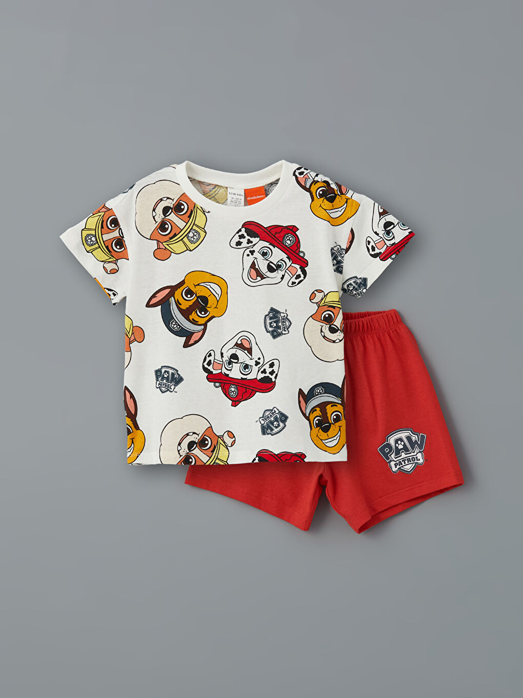 Paw Patrol Printed Baby Boy'S Pajama Set With Shorts -S5EU18Z1-LRA