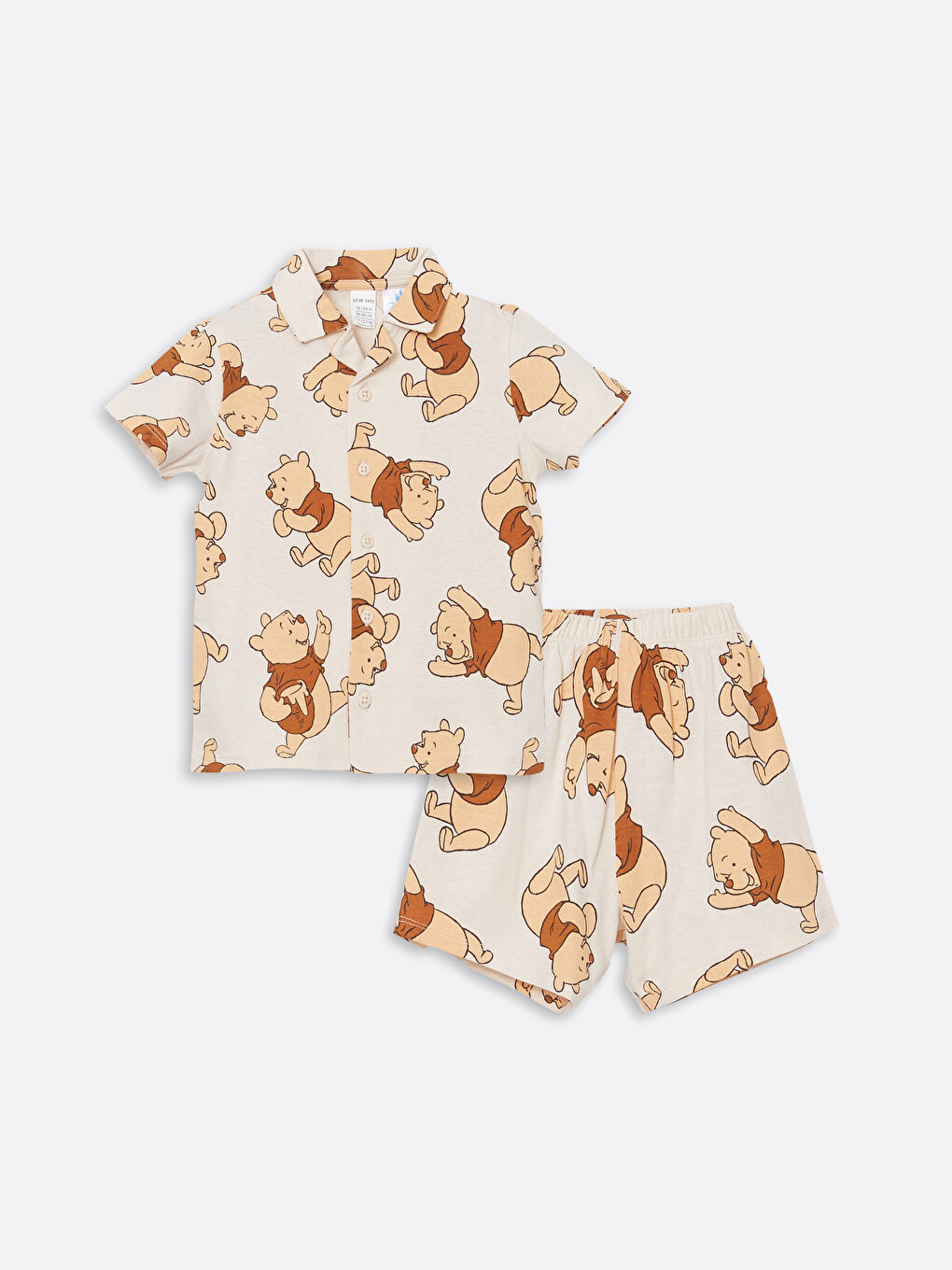 Winnie The Pooh Printed Boy'S Baby Pajama Set With Shorts -S5EU21Z1-LQA