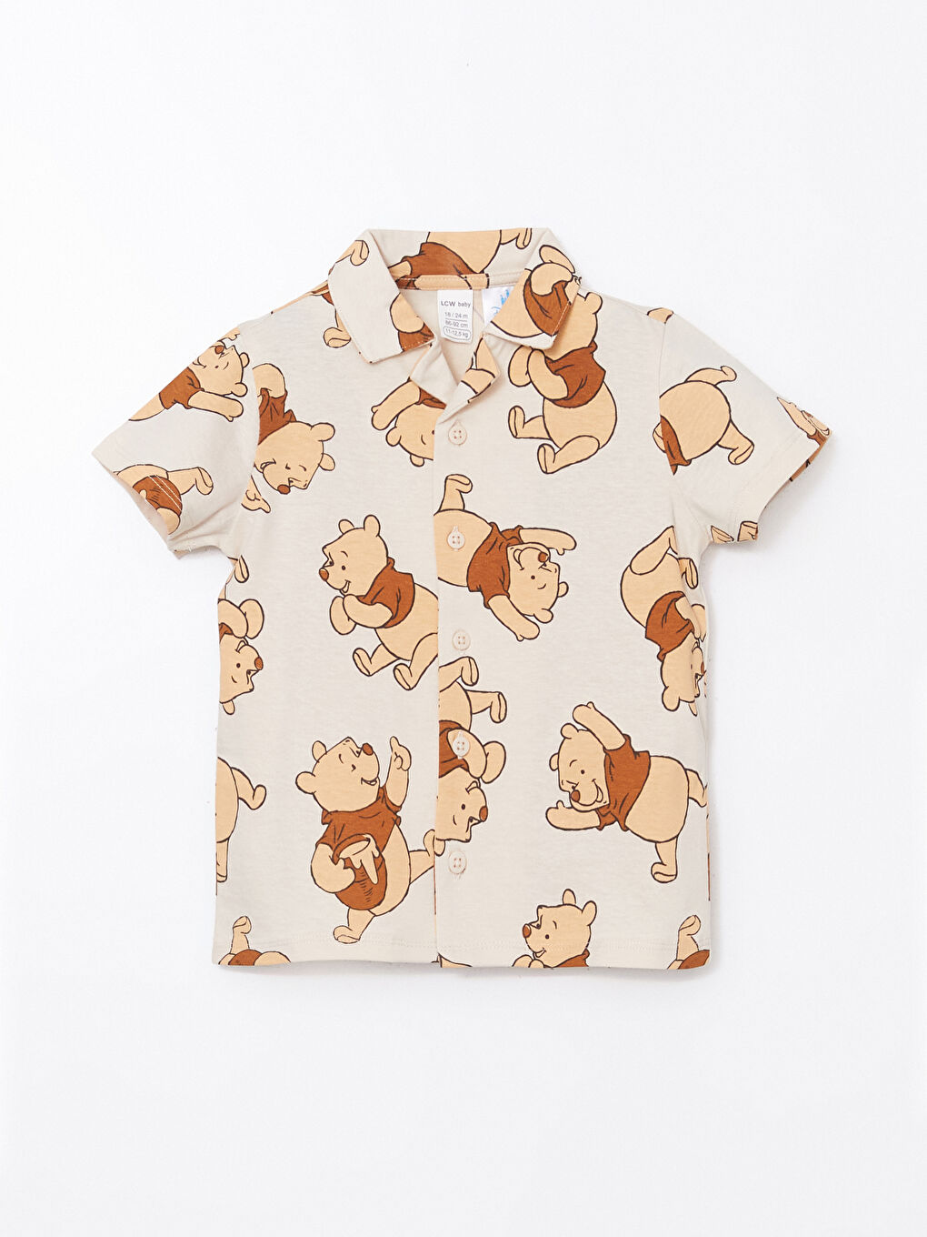 Winnie The Pooh Printed Boy'S Baby Pajama Set With Shorts -S5EU21Z1-LQA