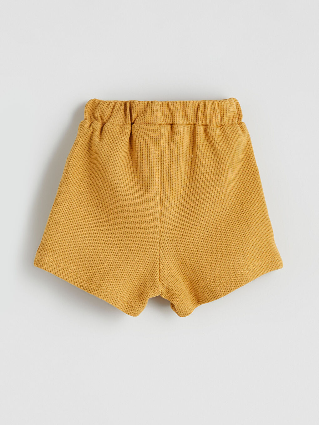 Sarı Beli Lastikli Erkek Bebek Şort-2