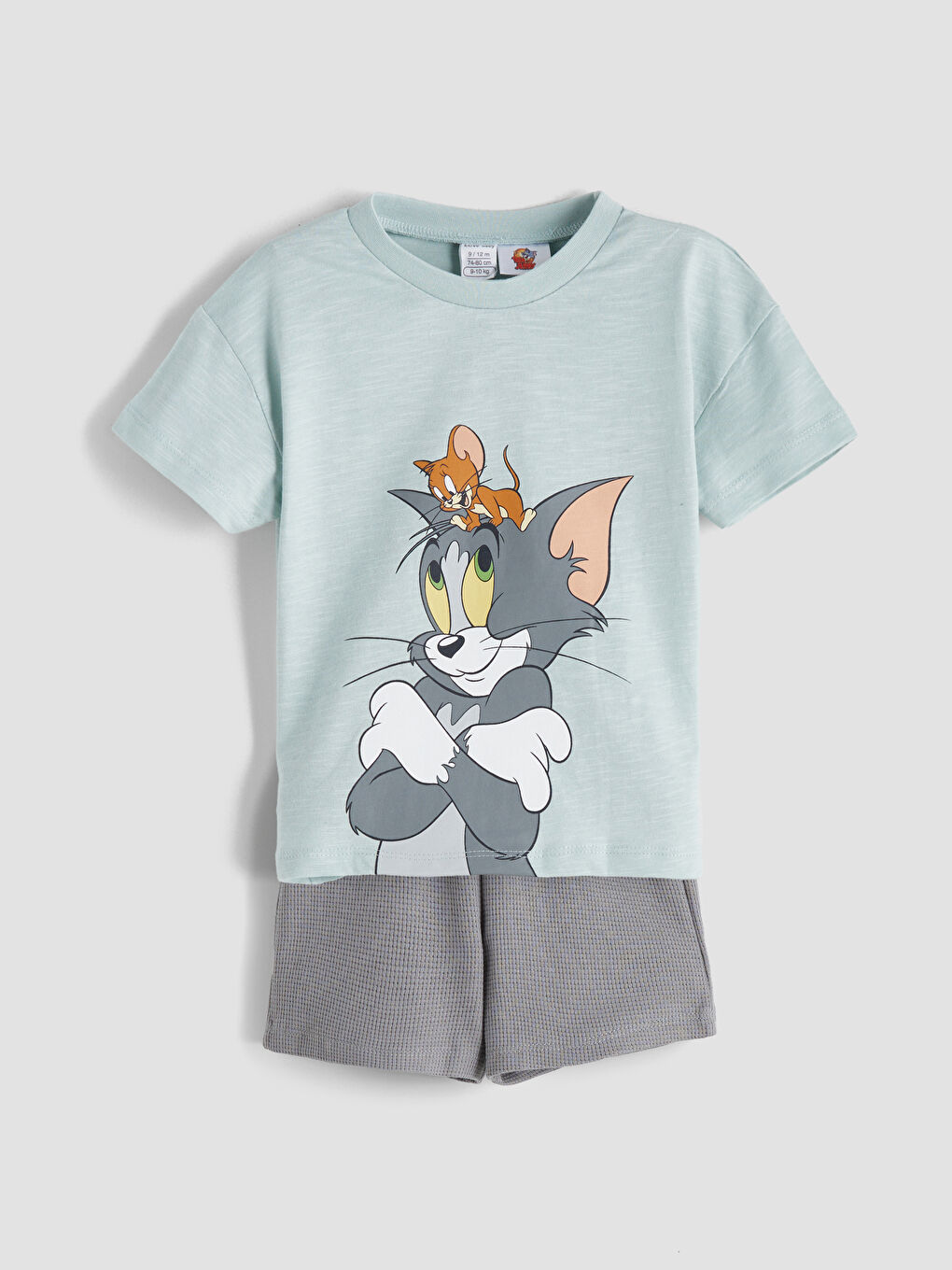 LCW baby Tom and Jerry Printed Baby Boys' T-Shirt and Shorts 2 Pack -S5EU27Z1-YWC