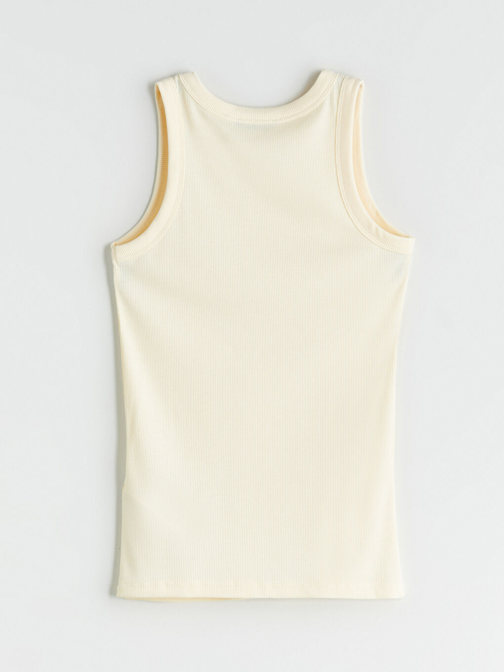 Sarı Bisiklet Yaka Taşlı Kadın Atlet-5