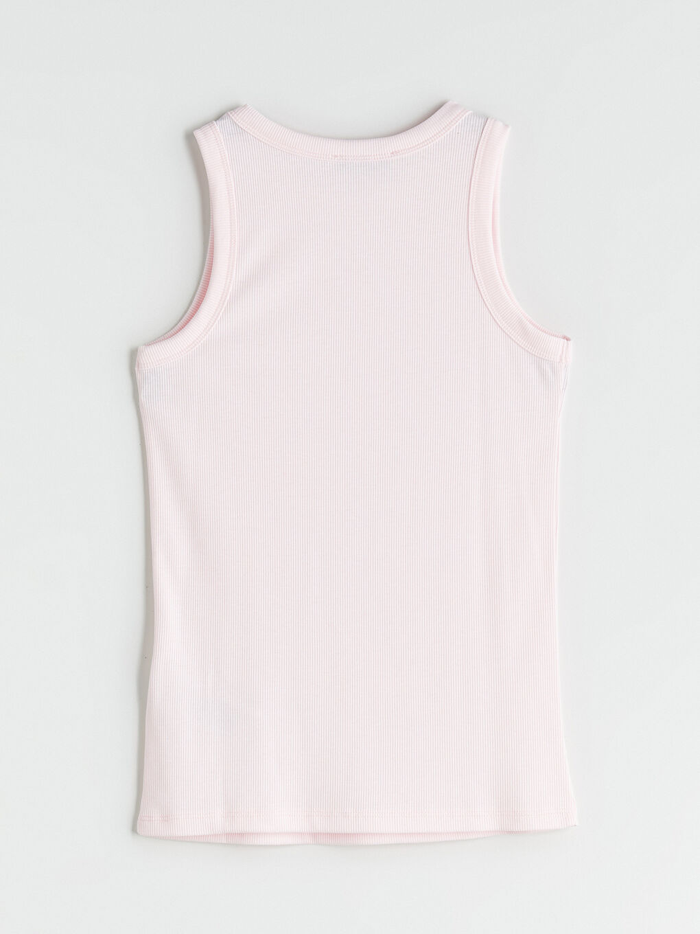 Pembe Bisiklet Yaka Taşlı Kadın Atlet-5