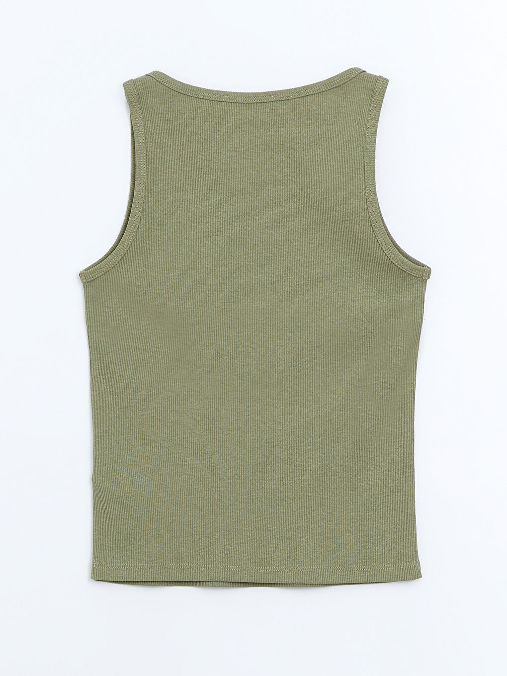 U Neck Textured Women's Tank Top -S5EU61Z8-GUY