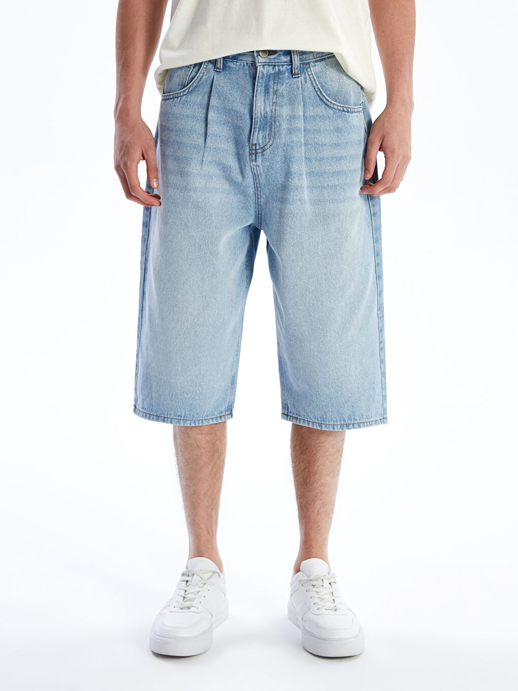 LCW Jeans Relaxed Fit Men's Jean Shorts -S5EU74Z8-311