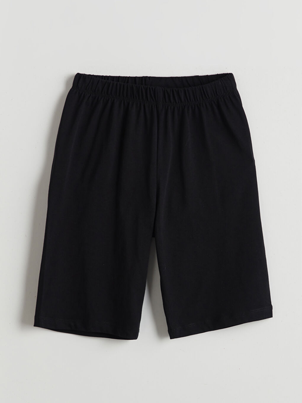 Siyah Beli Lastikli Erkek Çocuk Pijama Şort