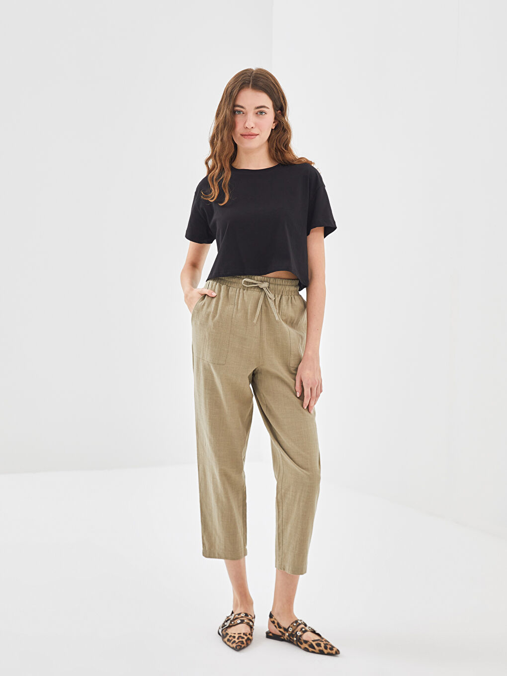 Crew Neck Women's Crop -S5EV13Z8-CVL