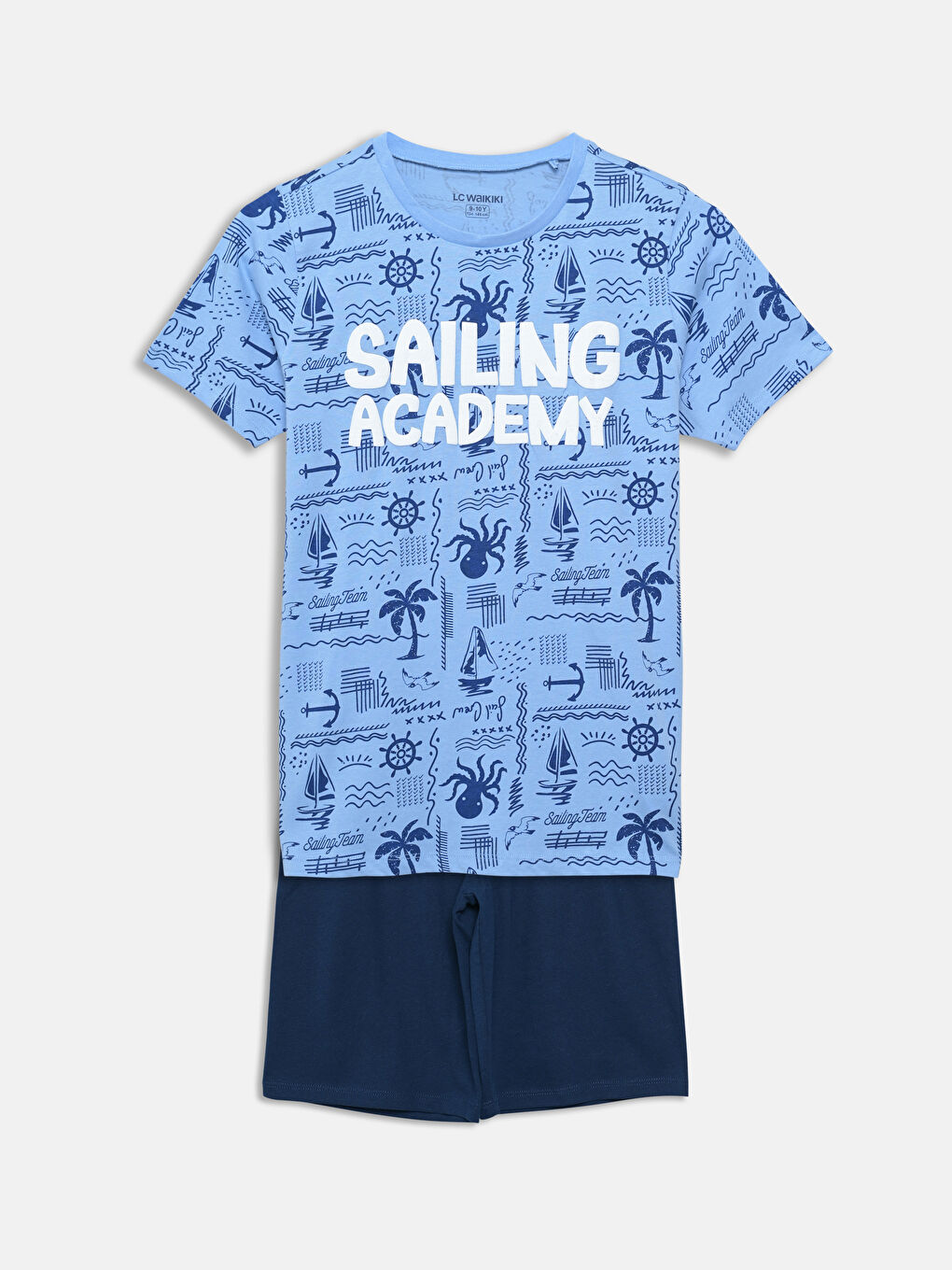 Crew Neck Boys' Shorts Pyjama Set -S5EV16Z4-LQQ