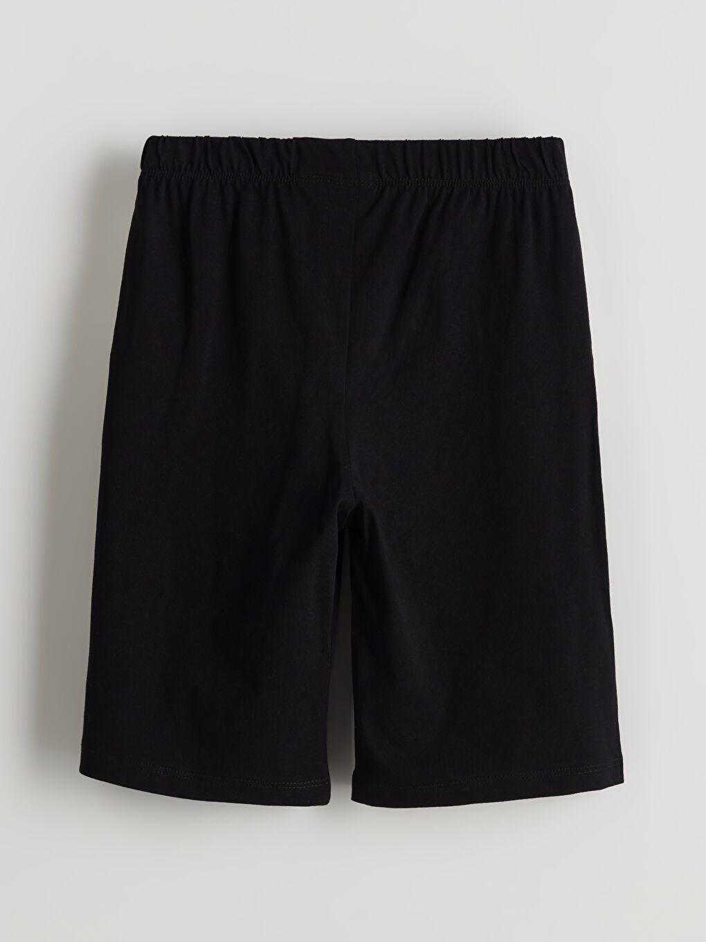 LCW Kids Siyah Beli Lastikli Erkek Çocuk Pijama Şort - 1