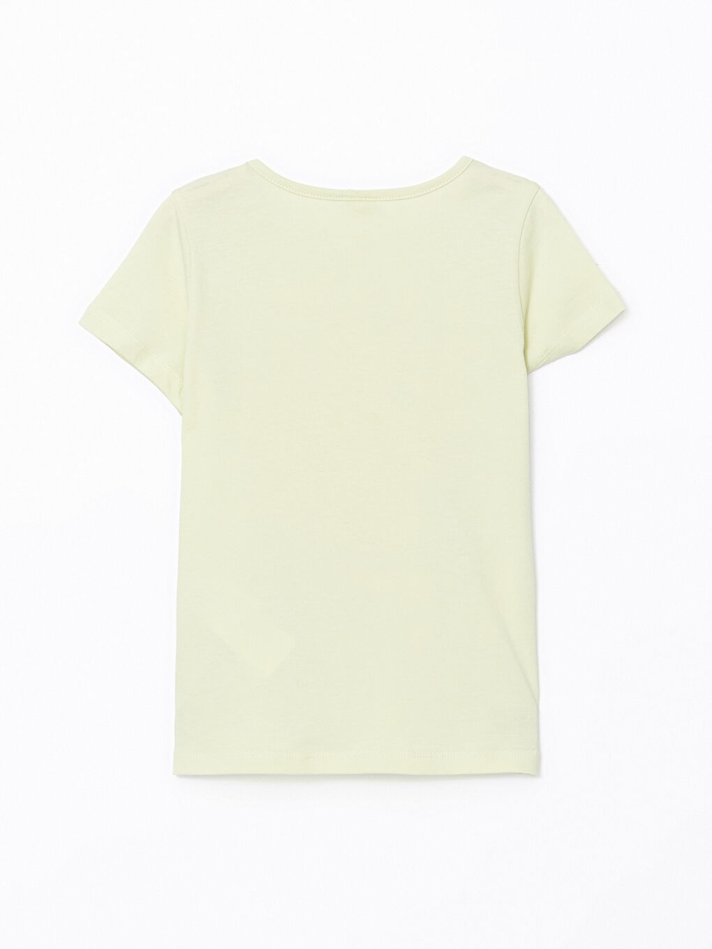 Yeşil Bisiklet Yaka Kız Çocuk Tişört-2