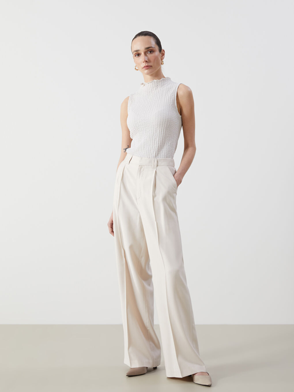 BEŽ Pantalone Žene -S5EV62Z8-CT2