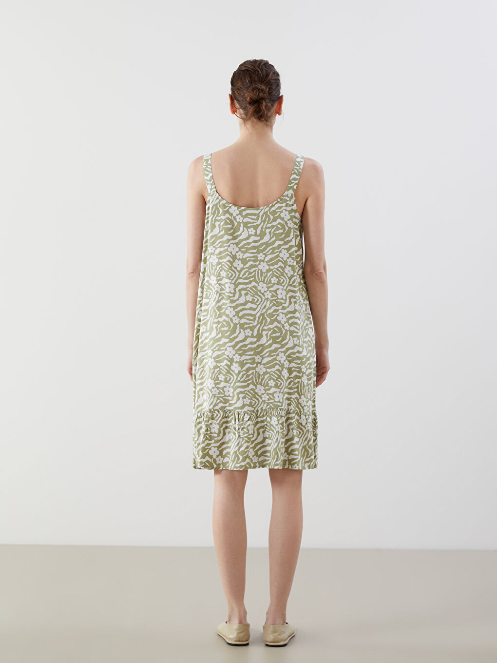 LCW Comfort Woman KHAKI Dress -S5EV69Z8-LS6