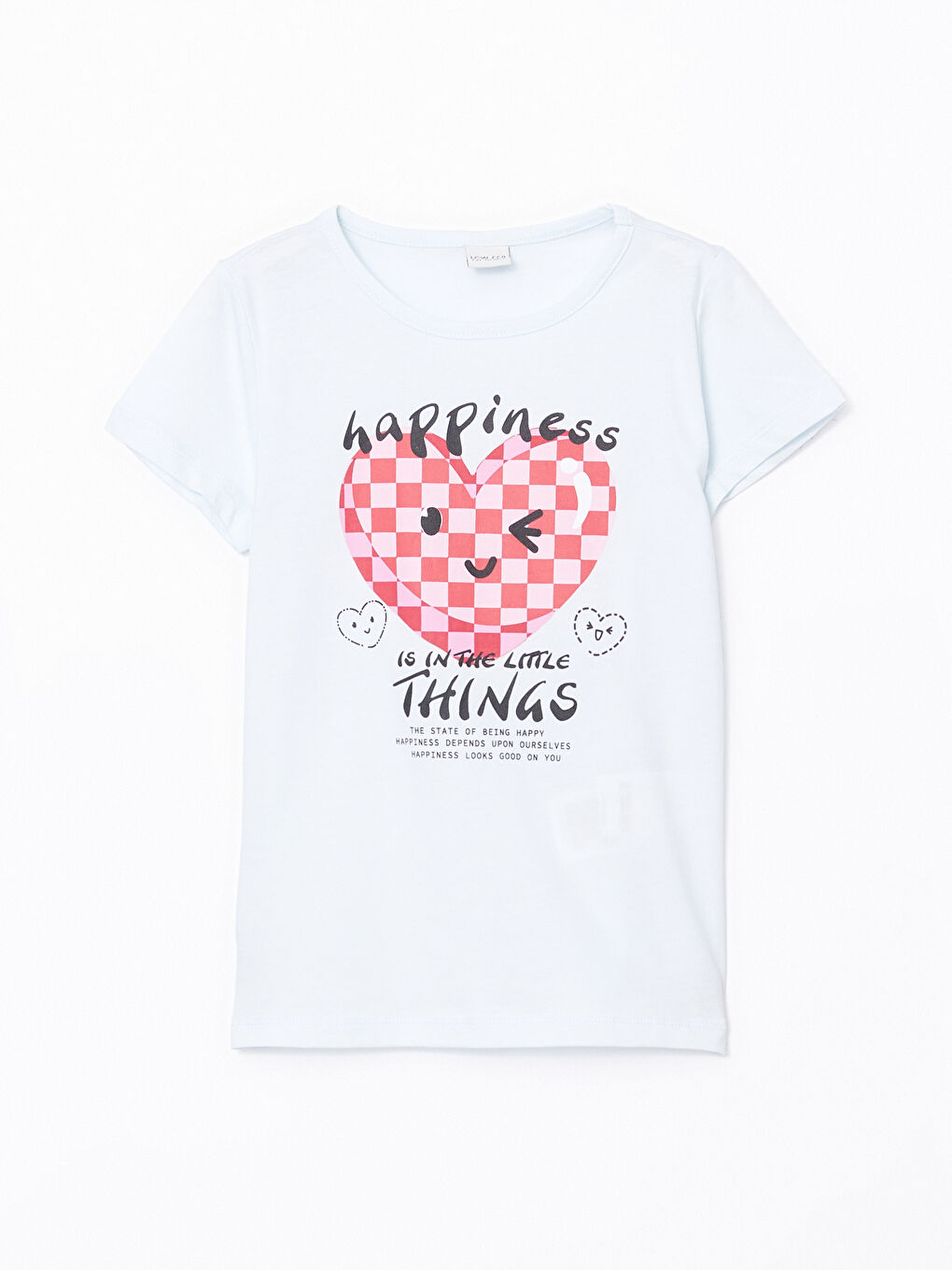 Mavi Bisiklet Yaka Kız Çocuk Tişört