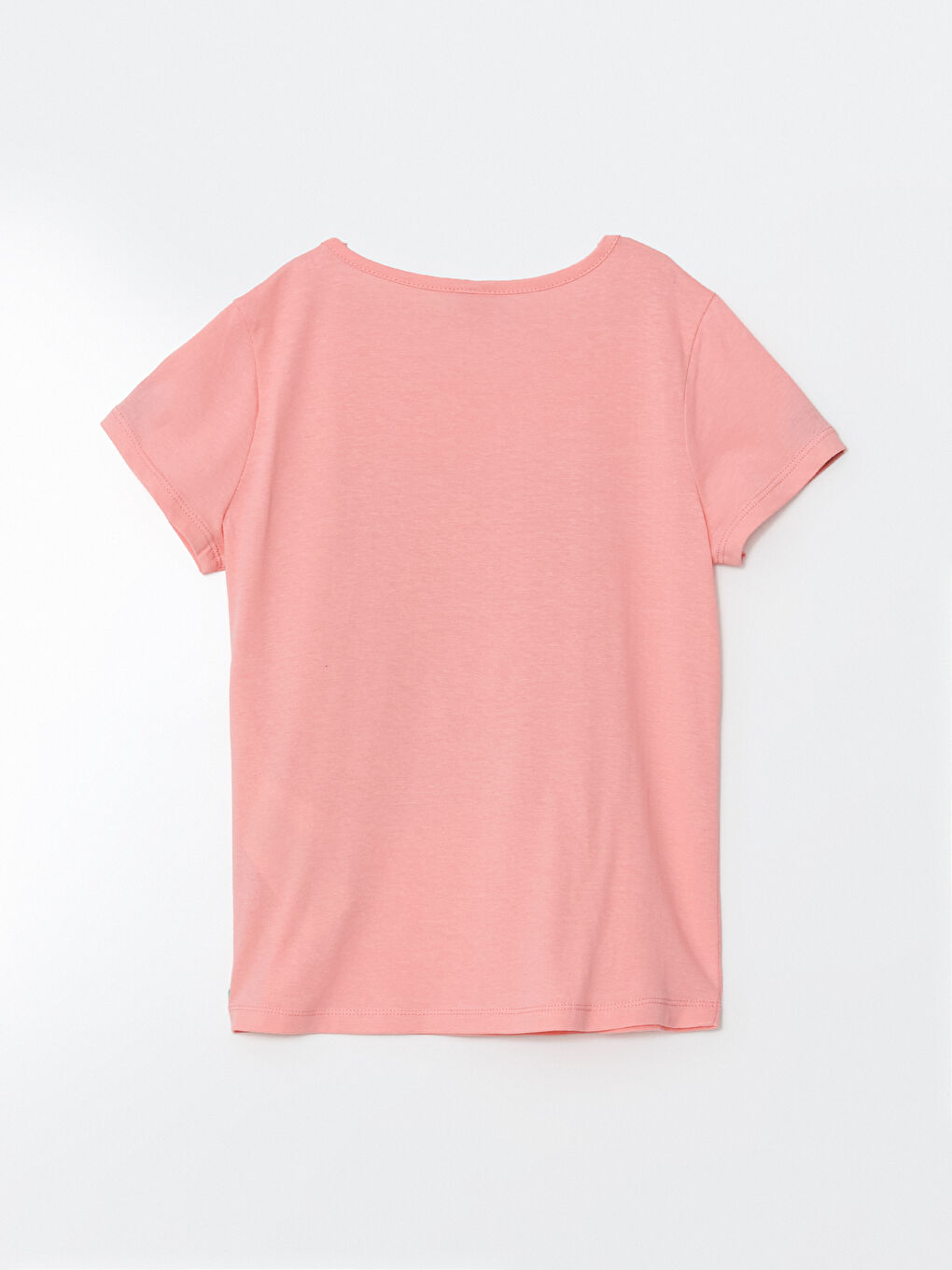LCW ECO Pembe Bisiklet Yaka Kız Çocuk Tişört - 2