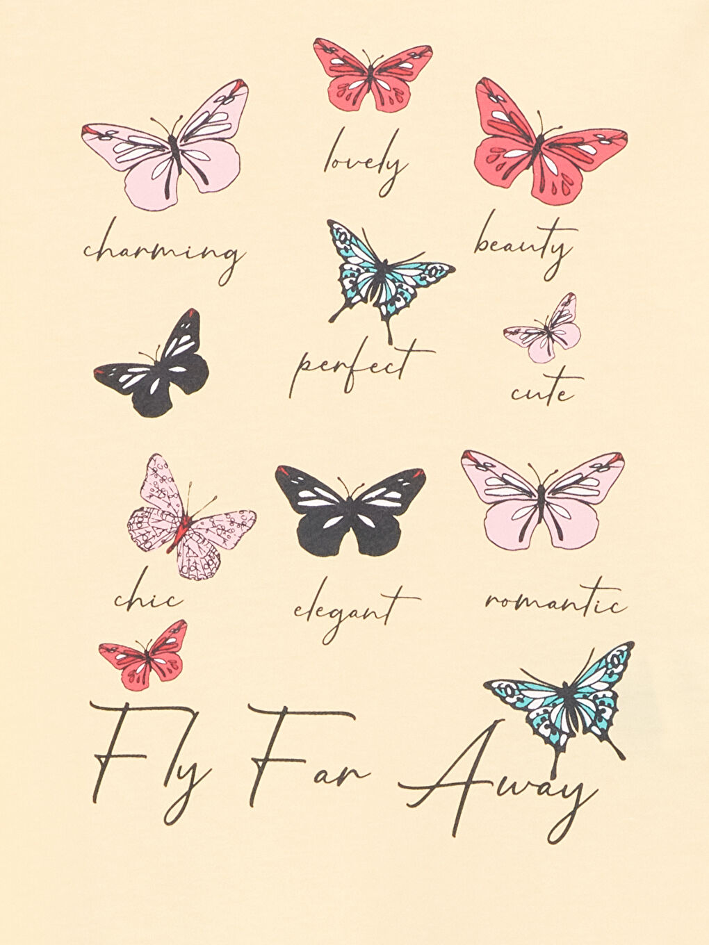 Sarı Bisiklet Yaka Kız Çocuk Tişört-1