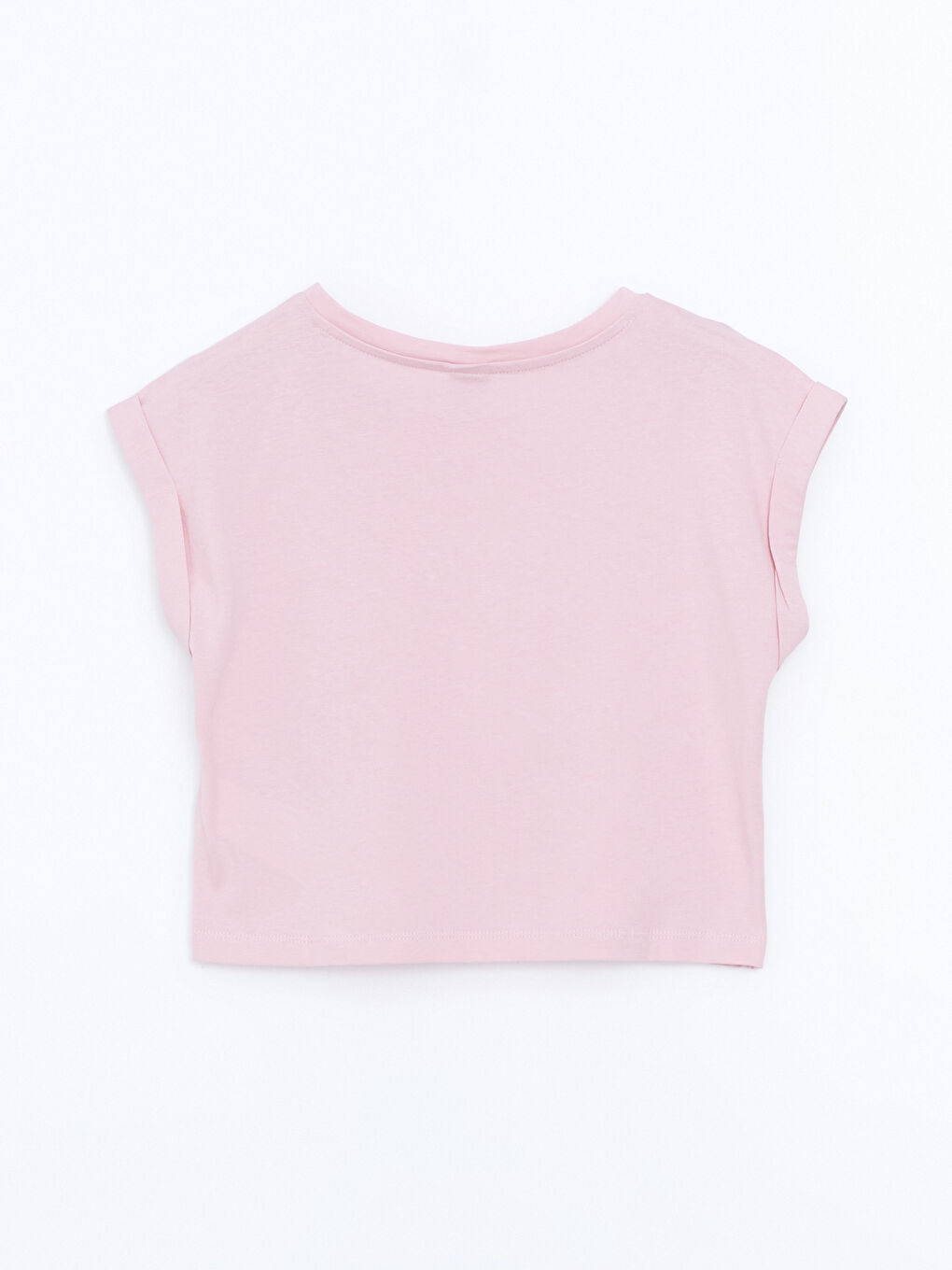 Lila Bisiklet Yaka Kız Çocuk Tişört-2