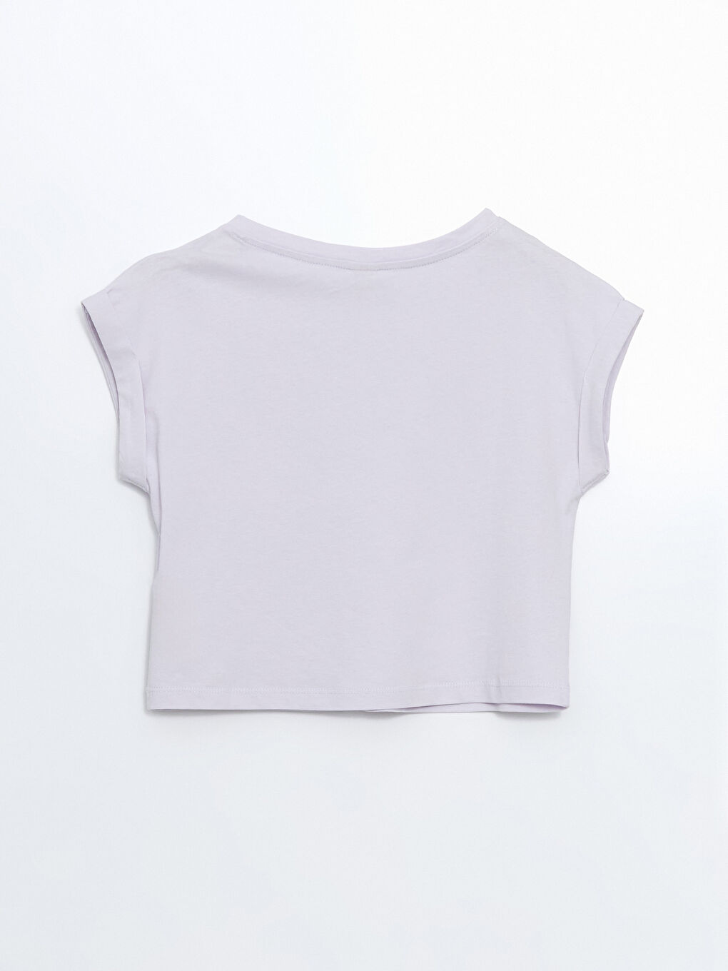 Lila Bisiklet Yaka Kız Çocuk Tişört-2