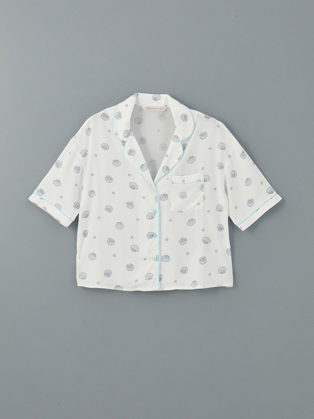 Button-Down Collar Printed Women's Pyjama Set -S5EY02Z8-LRA