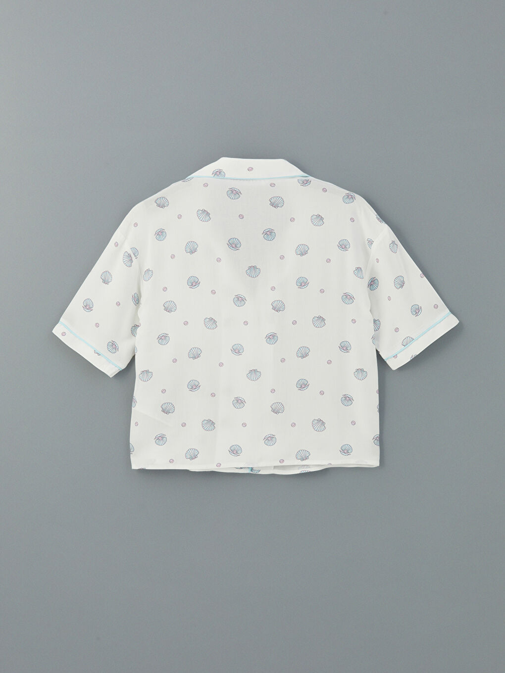 Button-Down Collar Printed Women's Pyjama Set -S5EY02Z8-LRA