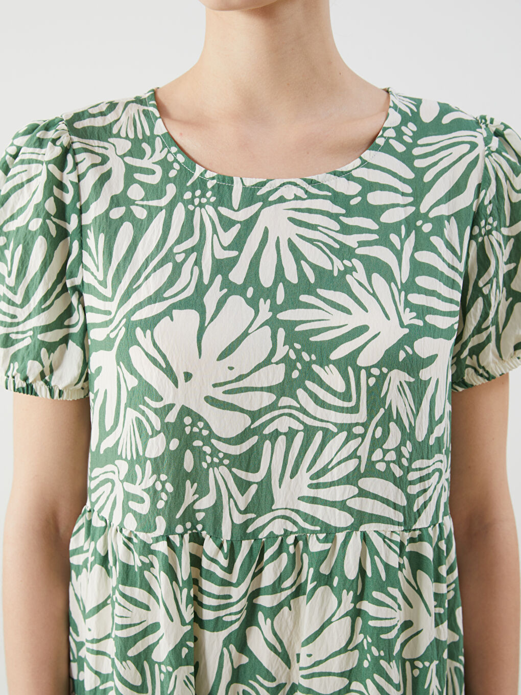 LCW Comfort Woman GREEN Dress -S5EY13Z8-LRR