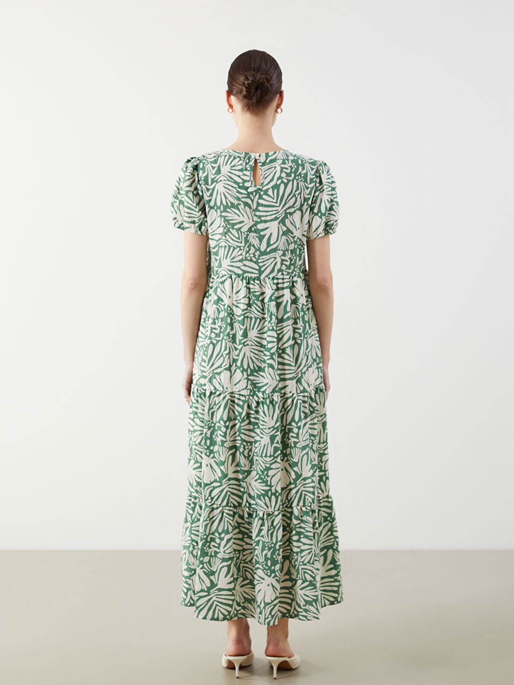 LCW Comfort Woman GREEN Dress -S5EY13Z8-LRR