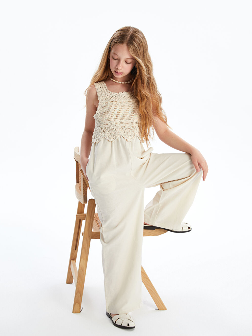 Girl BEIGE Jumpsuit -S5EY24Z4-FWM
