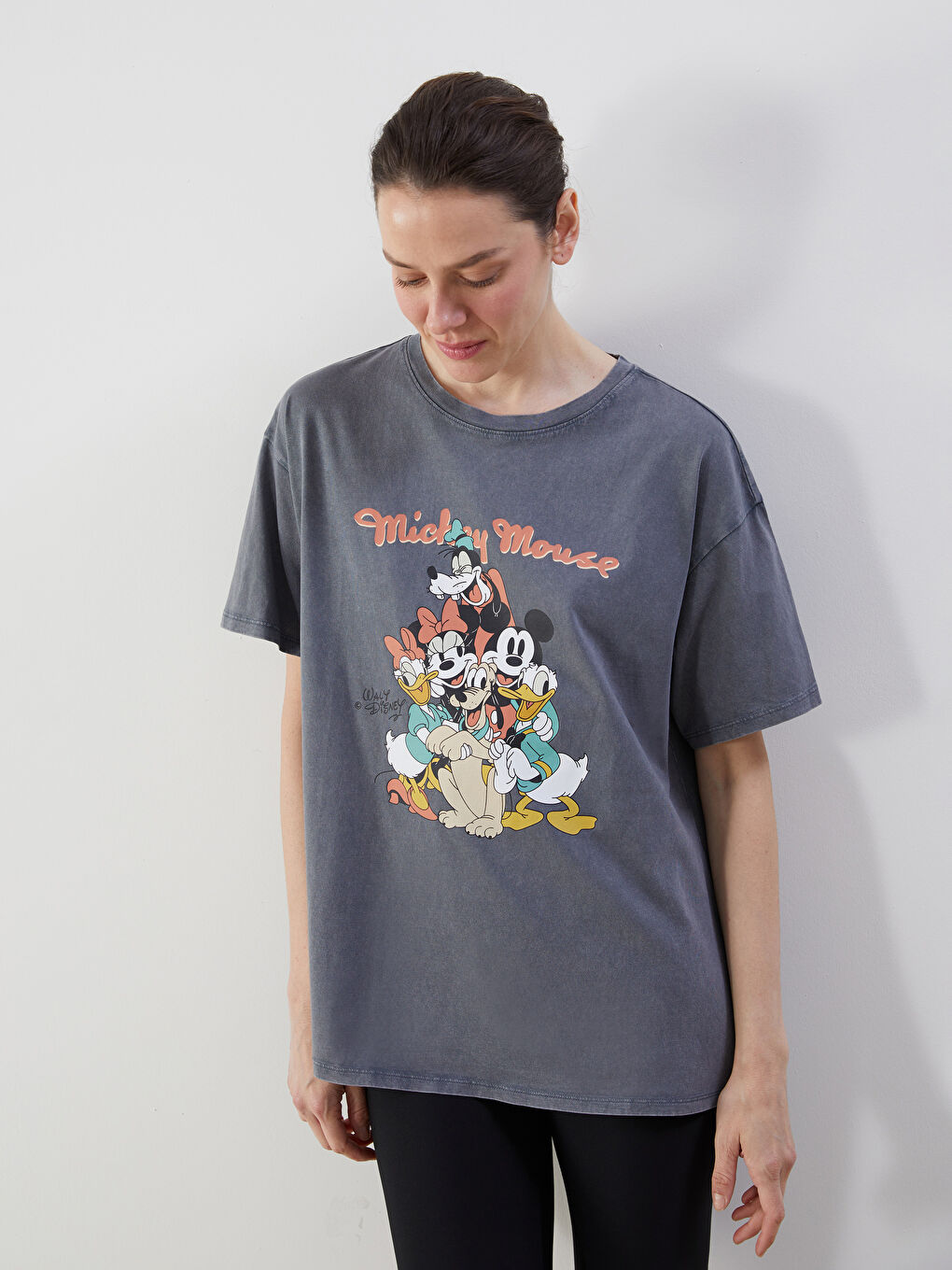 Ženska majica okruglog izreza sa štampom Mickey i prijatelji -S5EY27Z8-JPT