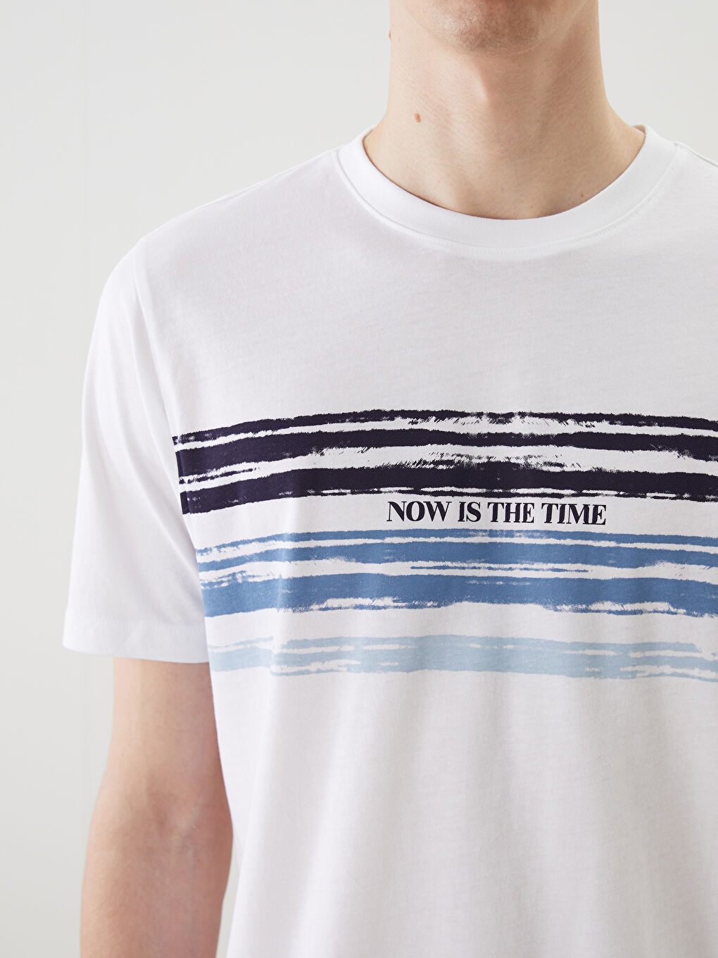 Crew Neck Printed Jersey Men's T-Shirt-2