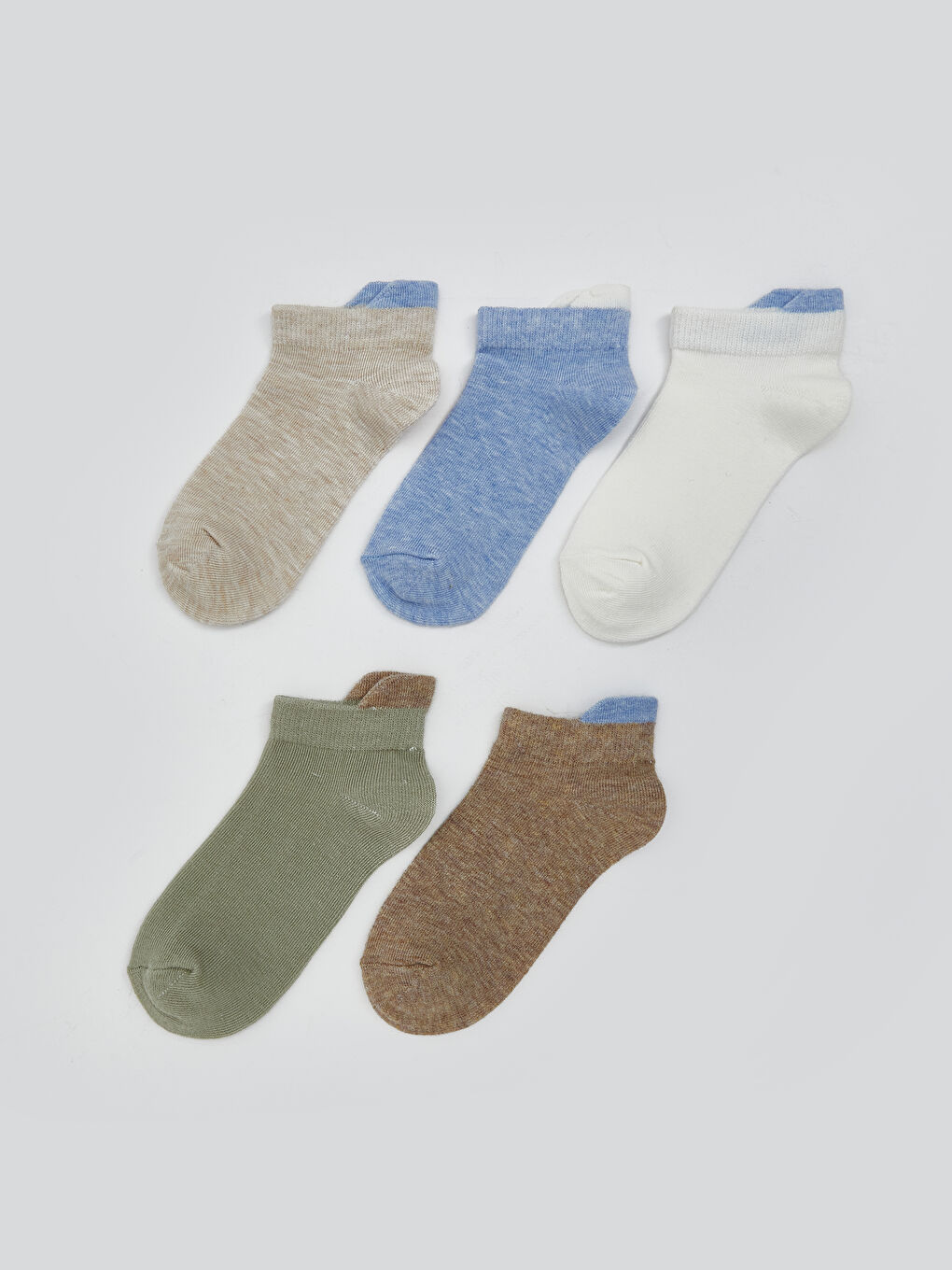 Lot de 5 paires de chaussettes bottines basiques pour garçons bébé