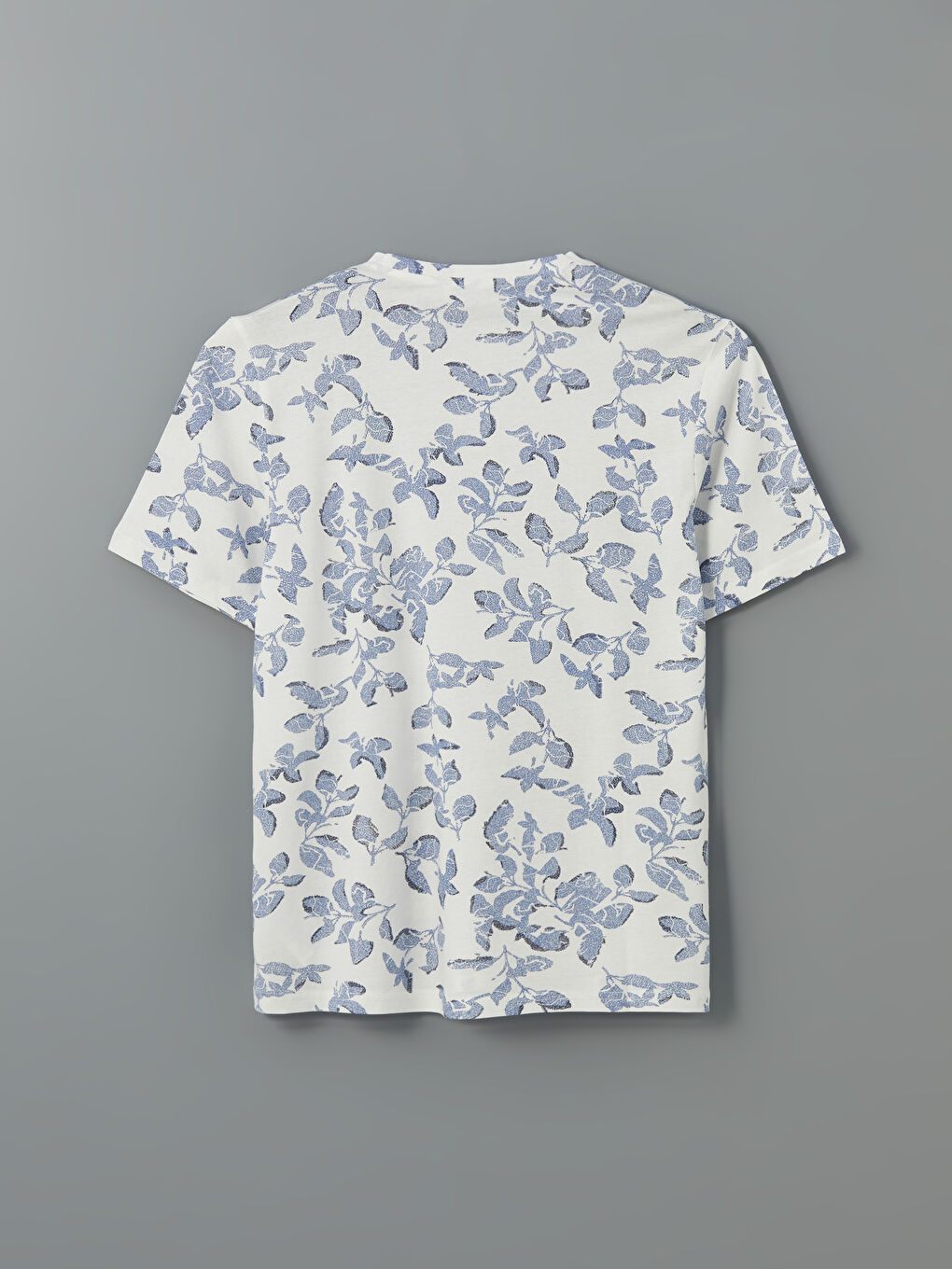 Crew Neck Short Sleeve Printed Combed Cotton Men's T-shirt -S5FA36Z8-LRA