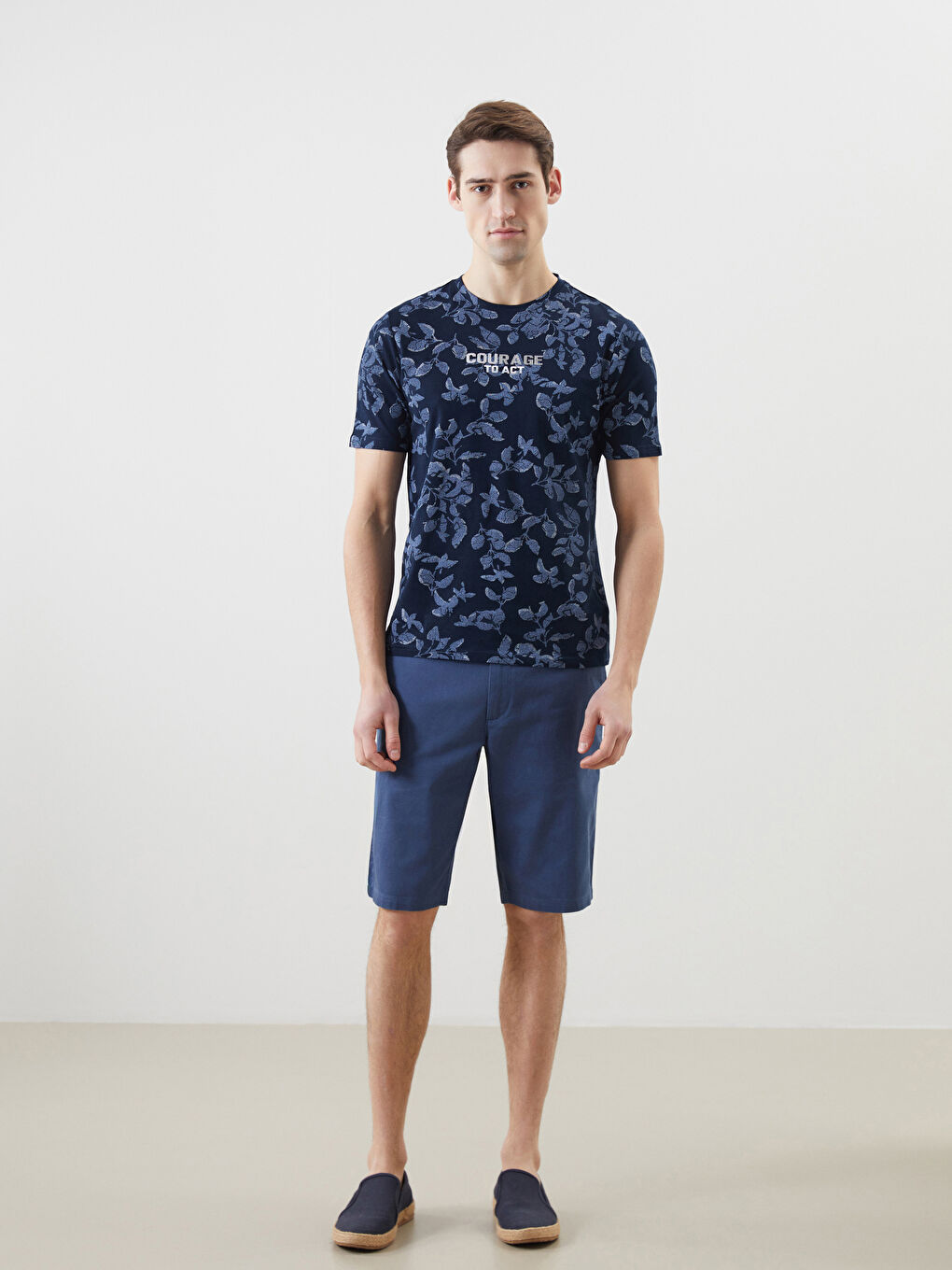 Crew Neck Printed Men's T-Shirt -S5FA36Z8-LSJ
