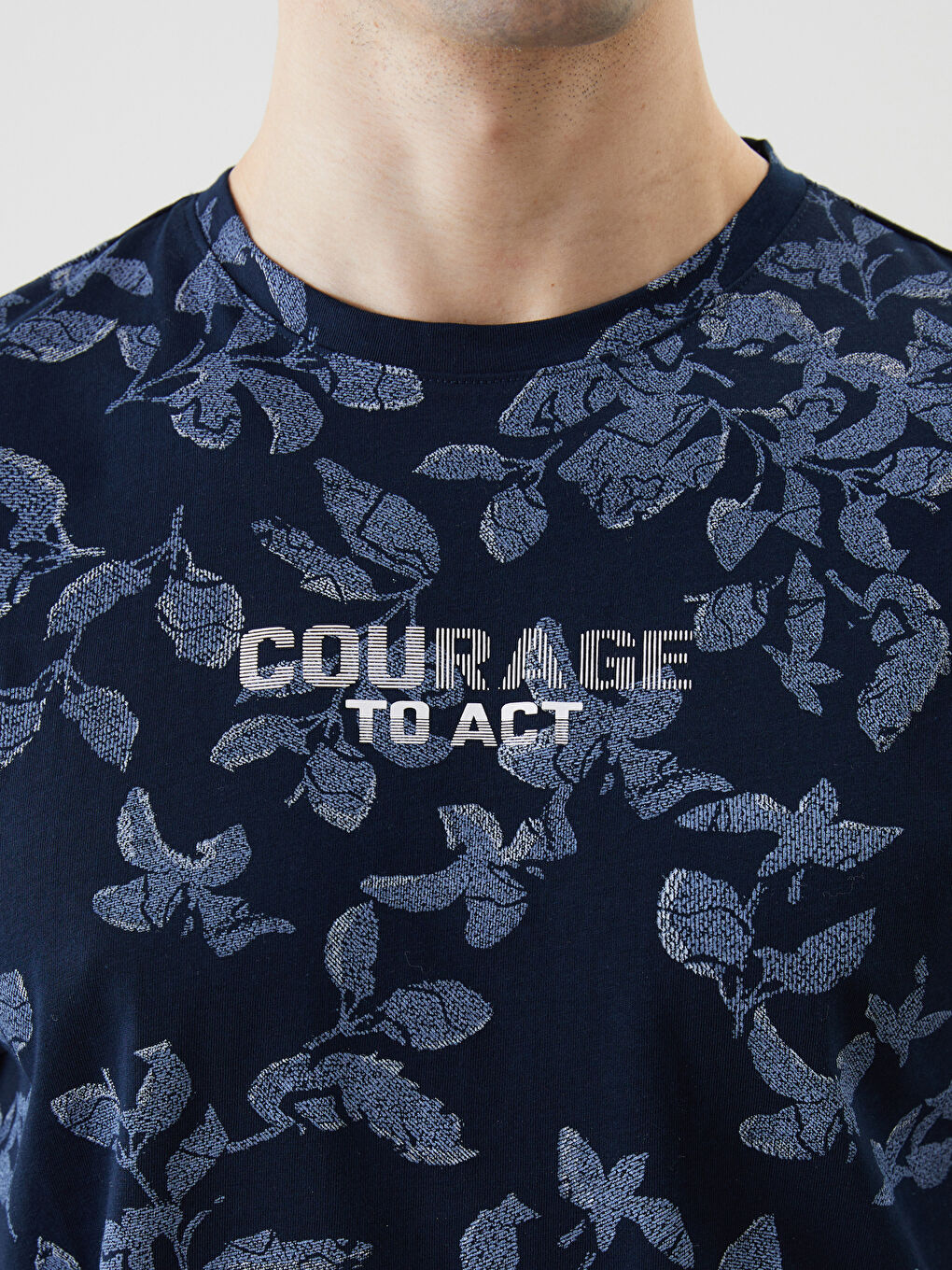 Crew Neck Printed Men's T-Shirt -S5FA36Z8-LSJ