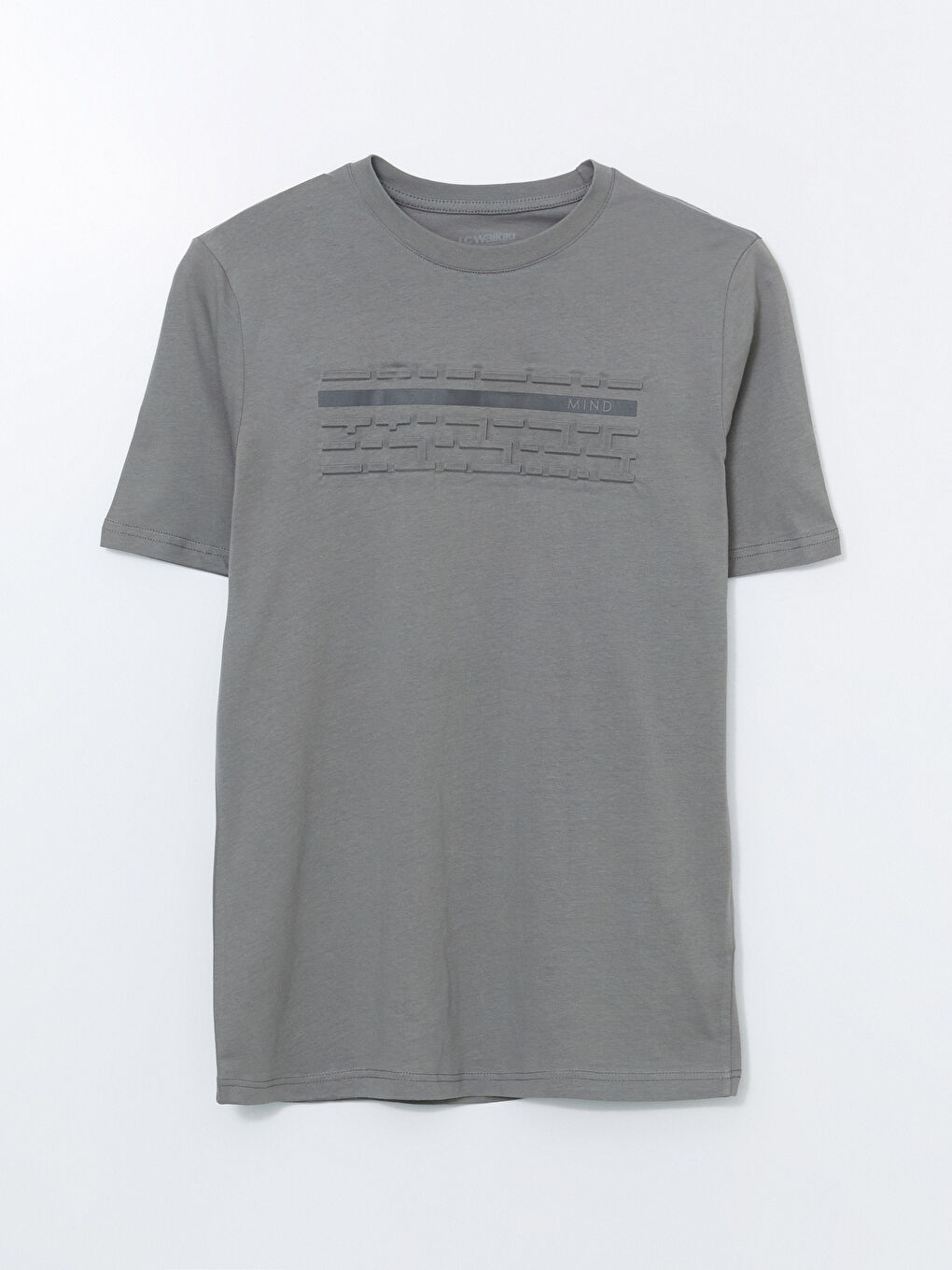 Crew Neck Short Sleeve Printed Combed Cotton Men's T-shirt -S5FA44Z8-YLT