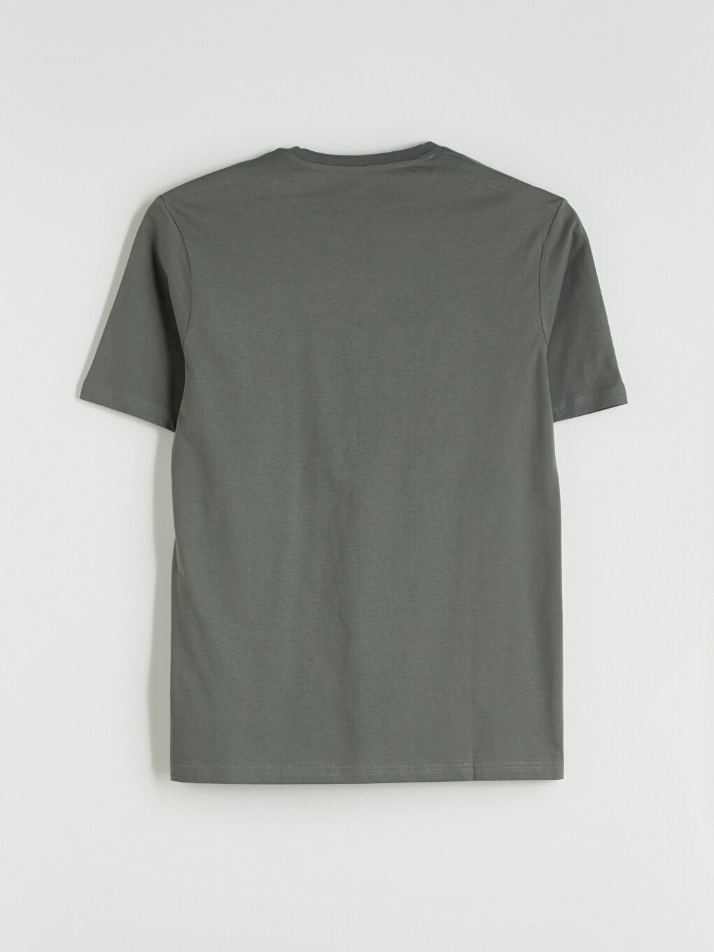 Haki Bisiklet Yaka İstanbul Baskılı Penye Erkek Tişört-5