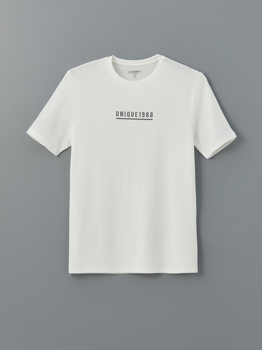 Tricou Cu Mânecă Scurtă Imprimat Pentru Bărbați Cu Guler Rotund-4