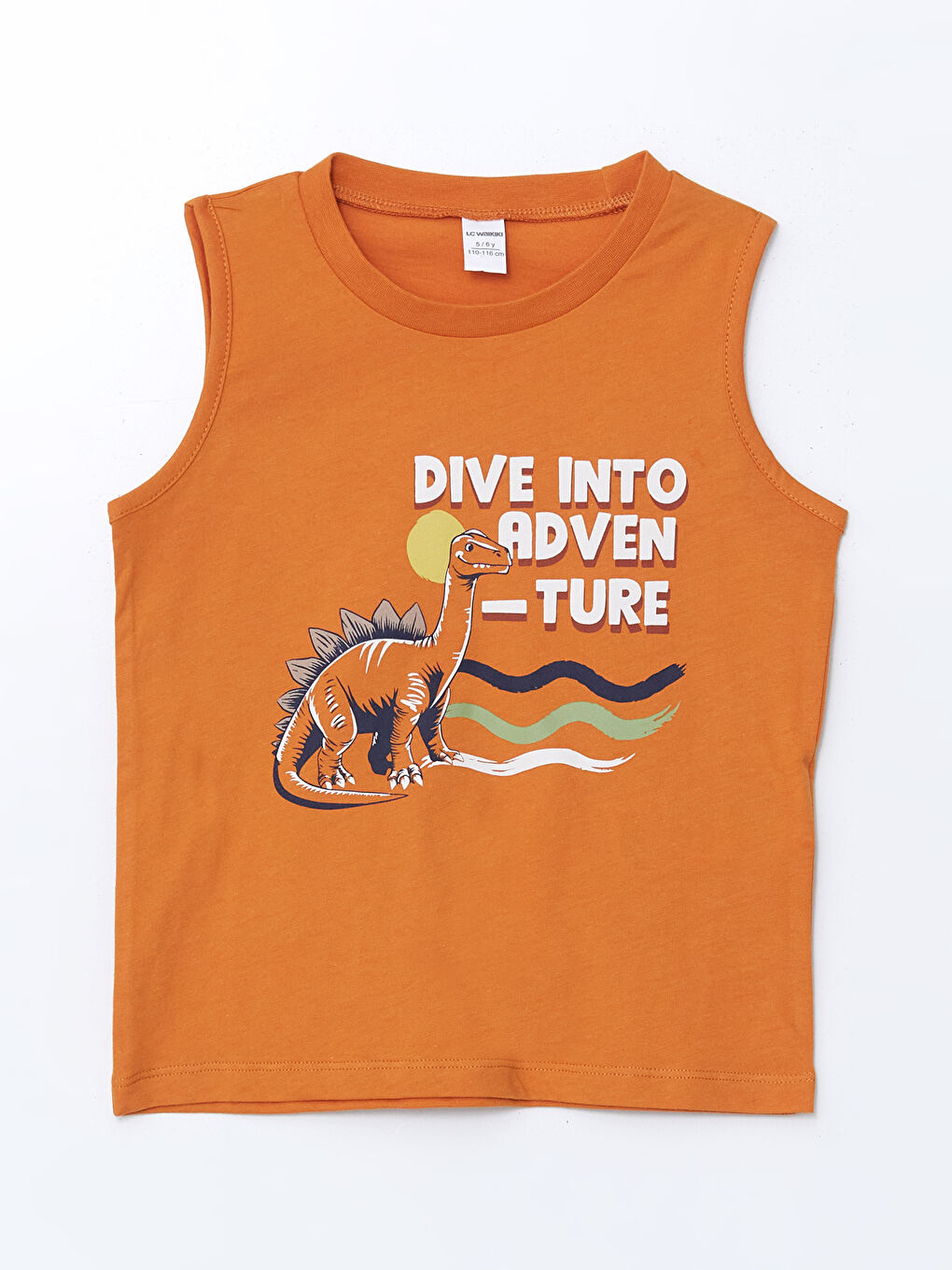 Turuncu Bisiklet Yaka Erkek Çocuk Atlet