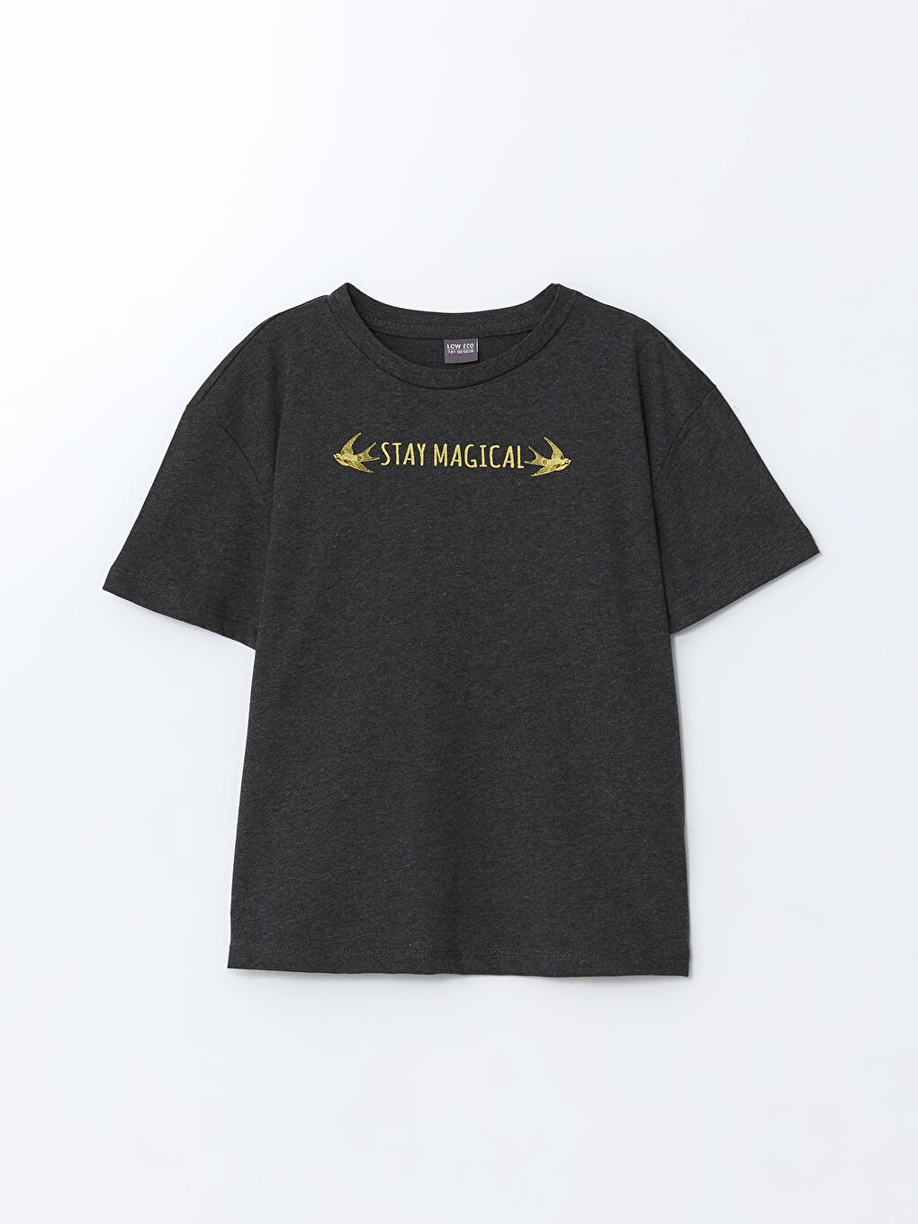 Crew Neck Girl's T-Shirt -S5FB07Z4-L8N