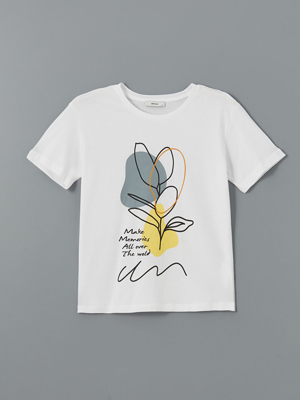 Crew Neck Printed Women's T-shirt -S5FB15Z8-JYX