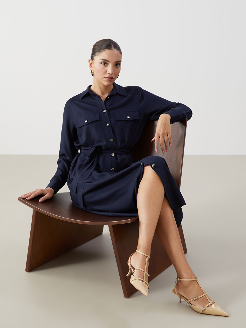 Loose Fit Women's Shirt Dress