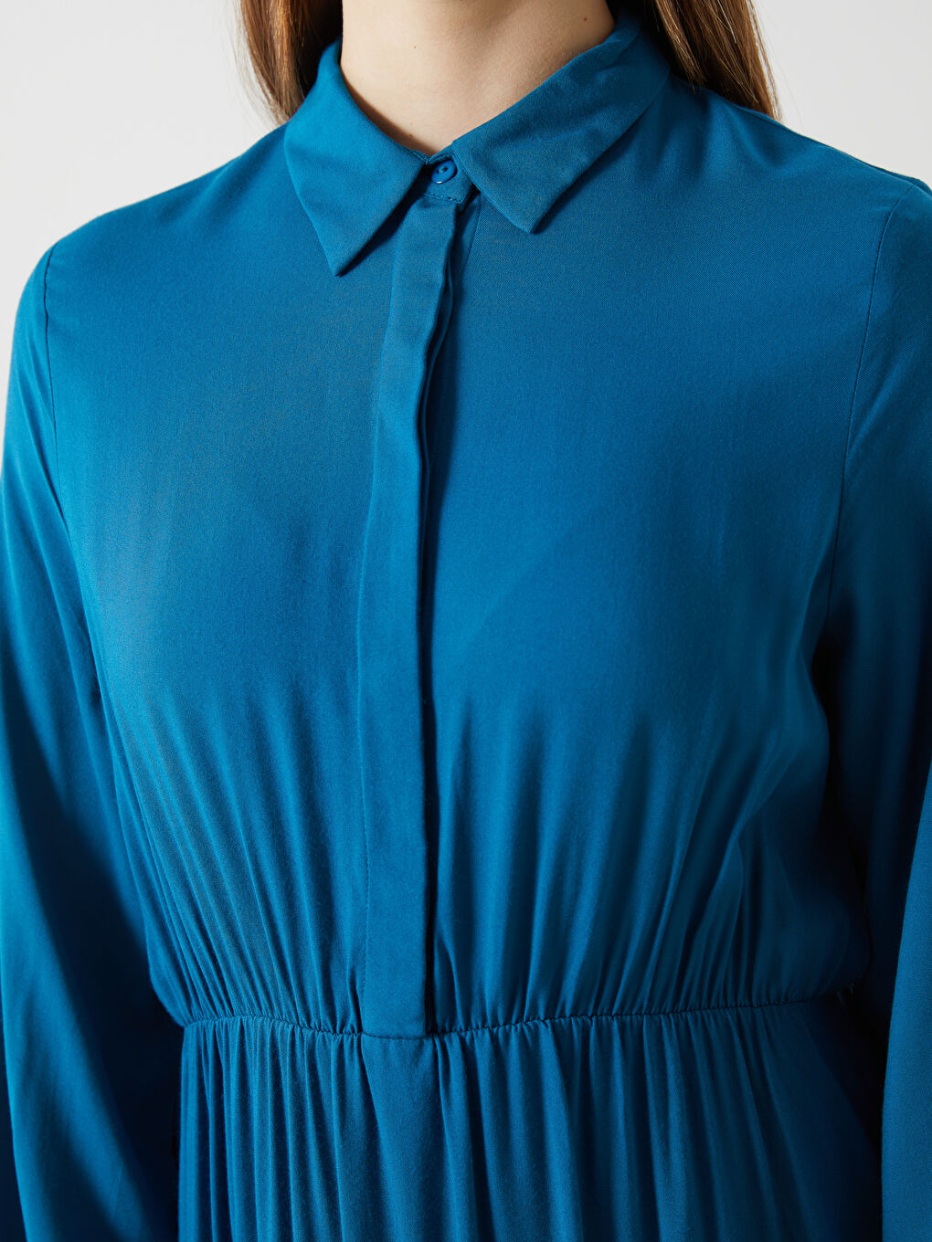 Collared Neck Women's Dress -S5FB28Z8-HQX
