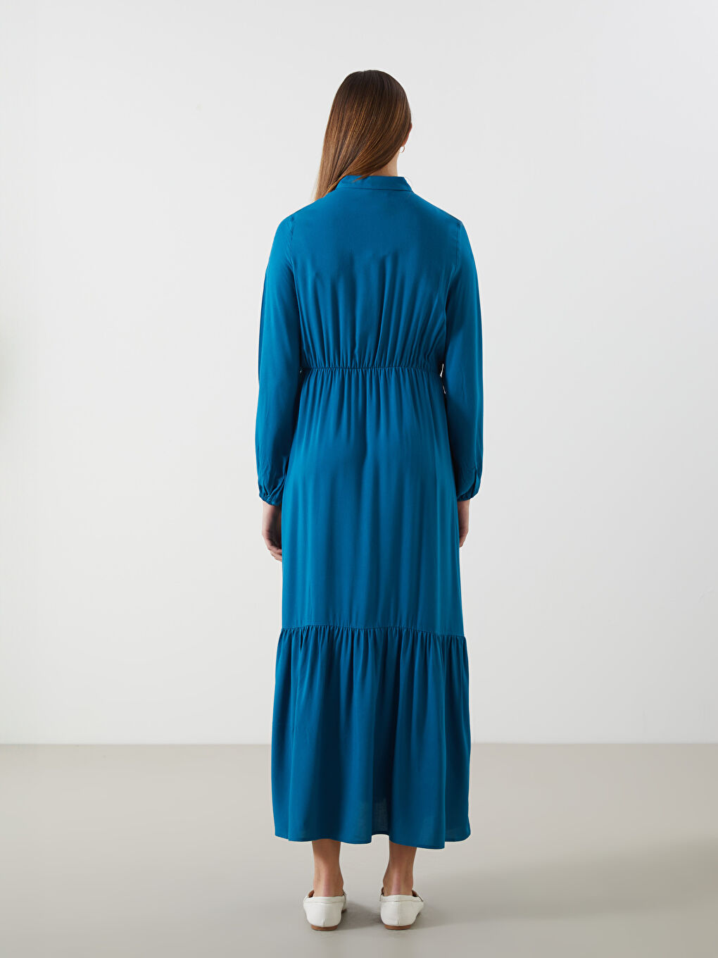 Collared Neck Women's Dress -S5FB28Z8-HQX