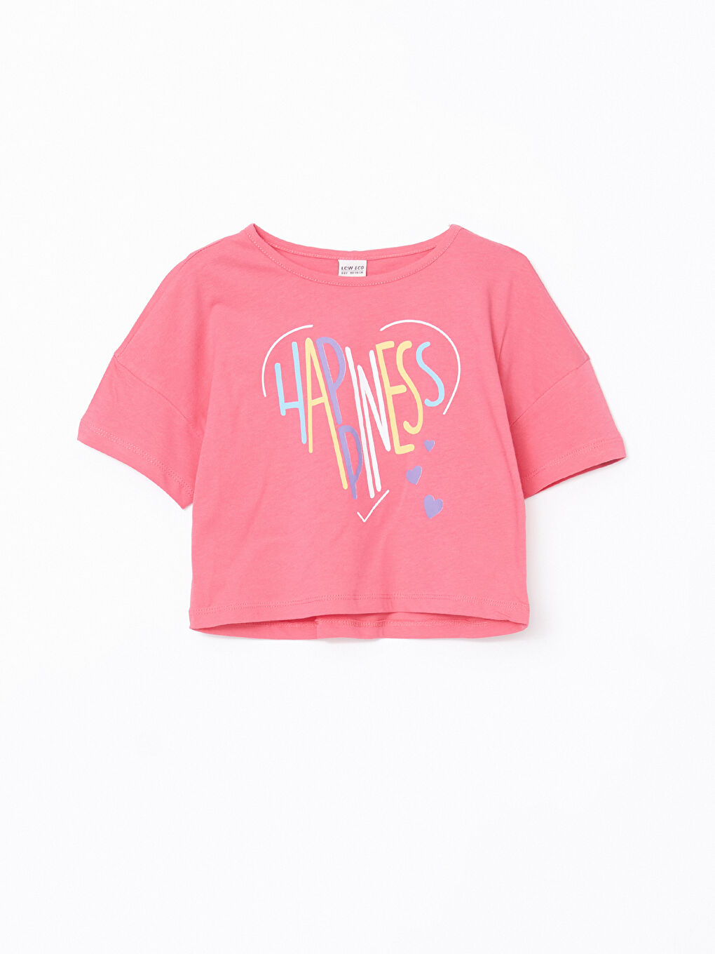 Crew Neck Girls Crop T-Shirt -S5FB45Z4-GUD