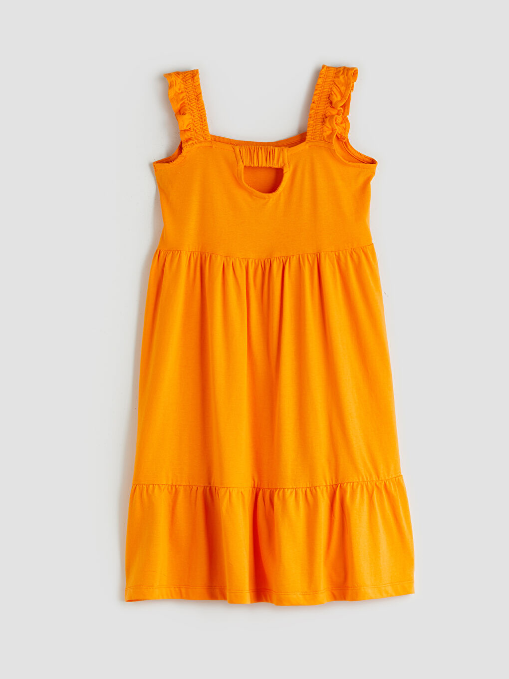 Square Neck Girls' Dress-1