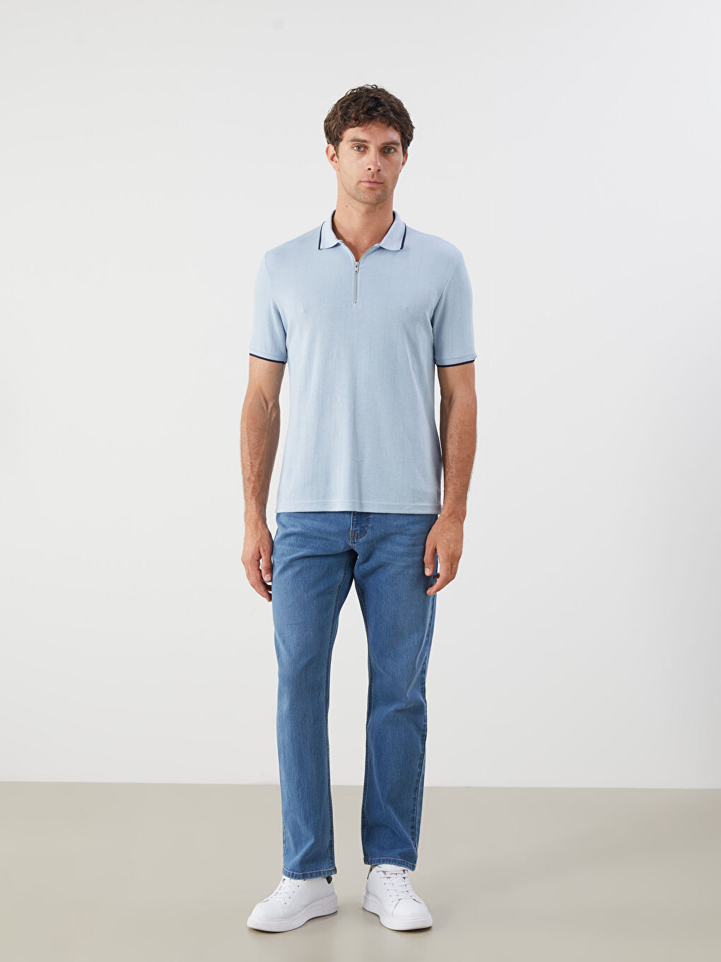 Polo Neck Short Sleeve Men's T-Shirt -S5FB64Z8-J0M