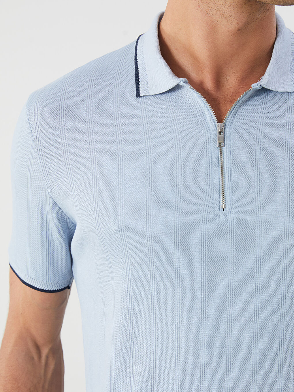 Polo Neck Short Sleeve Men's T-Shirt -S5FB64Z8-J0M
