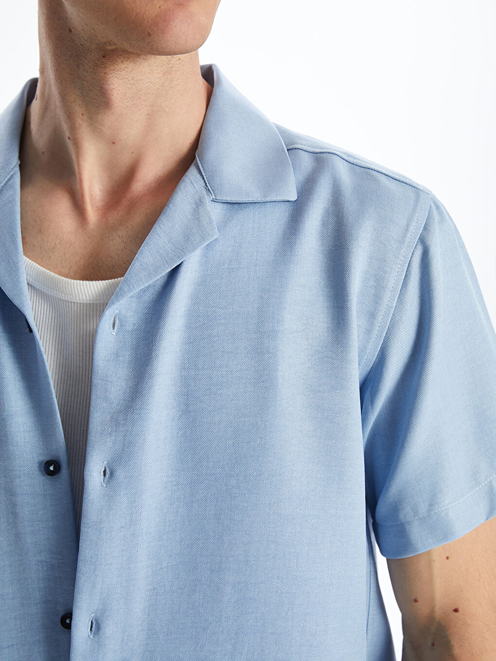 LCW Vision Regular Fit Short Sleeve Men's Shirt -S5FB67Z8-YMS
