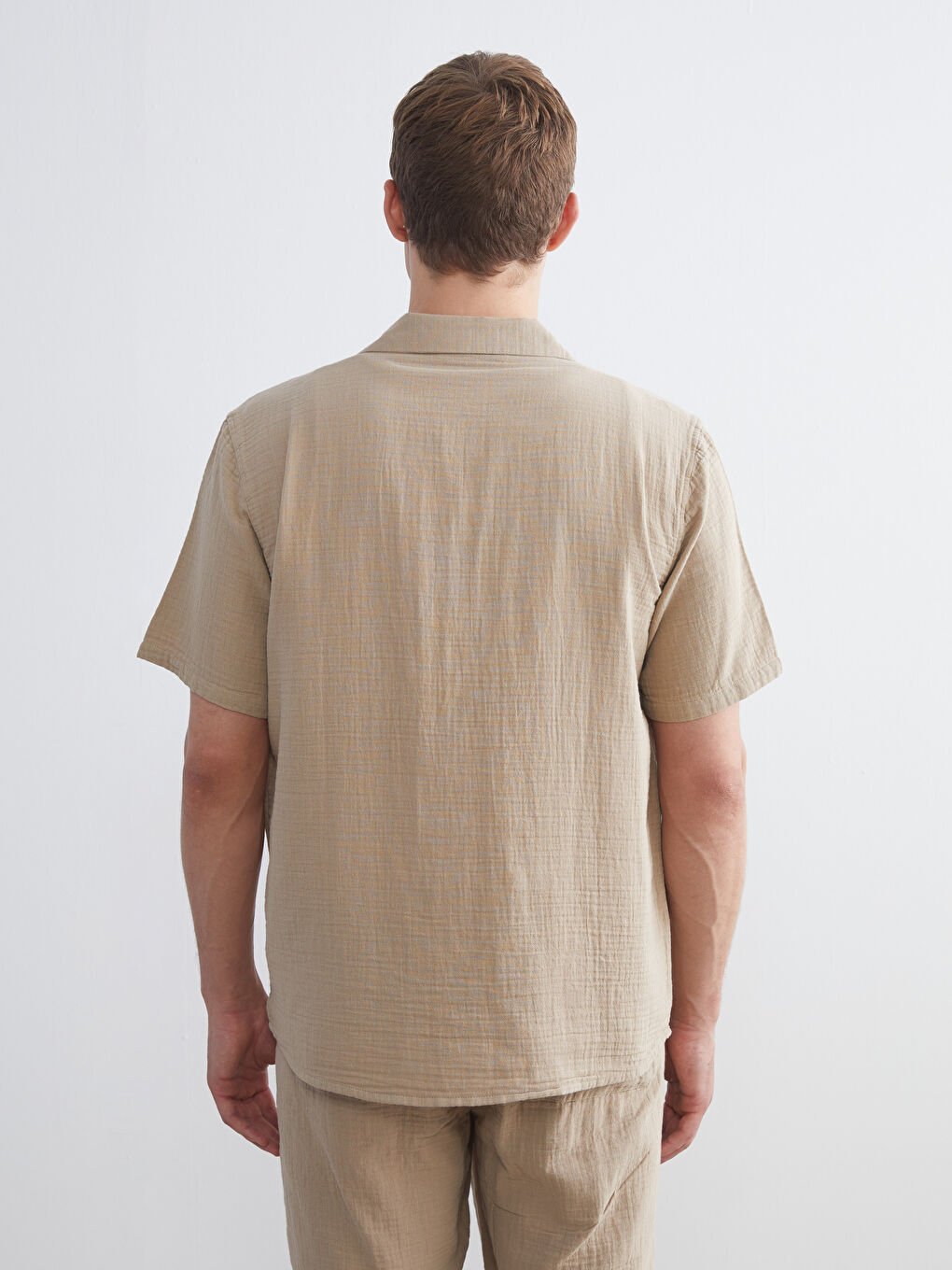 LCW Vision Standard Fit Short Sleeve Men's Shirt -S5FB74Z8-HZZ