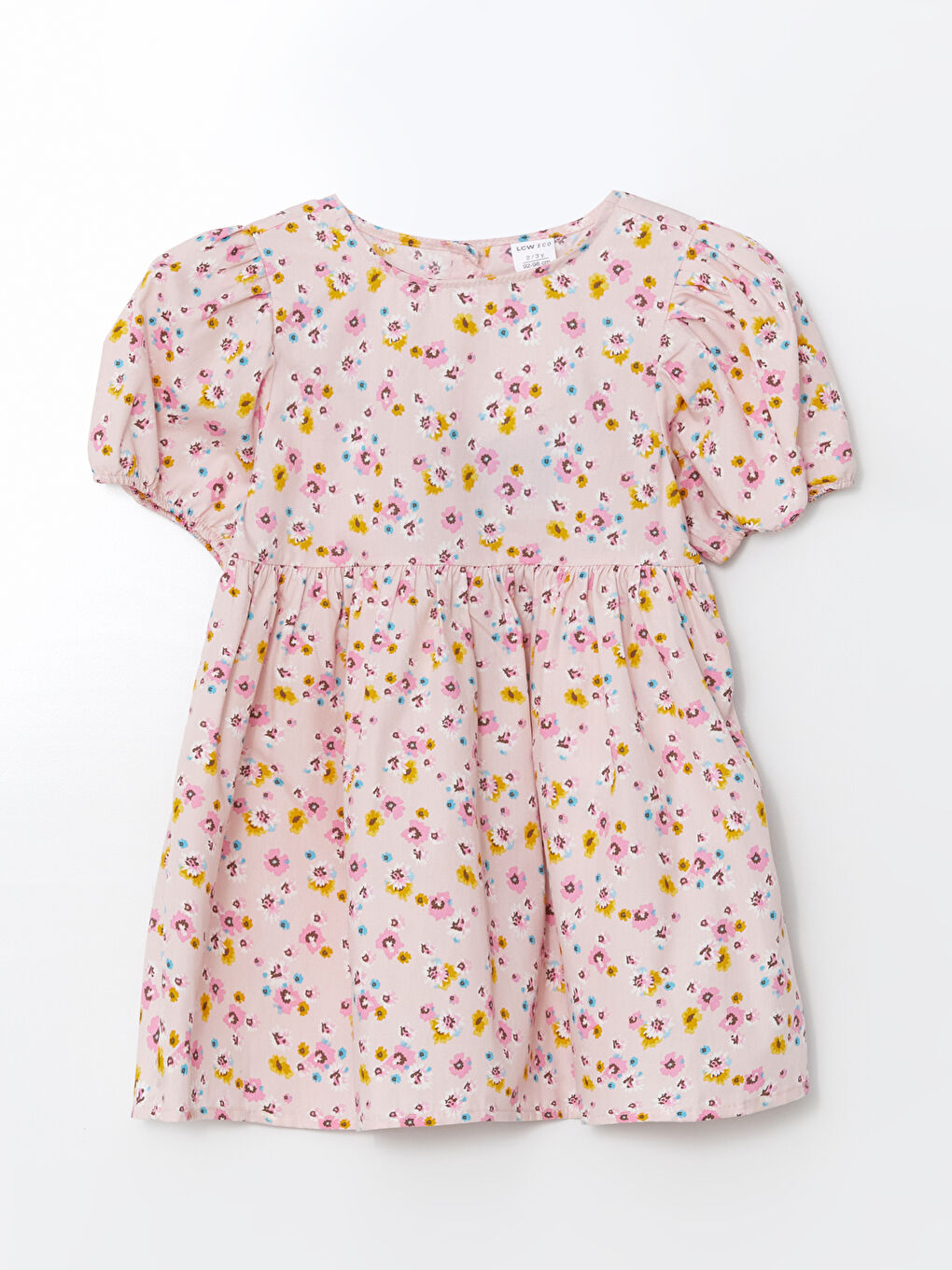 Crew Neck Printed Girl Dress -S5FC07Z1-LT4